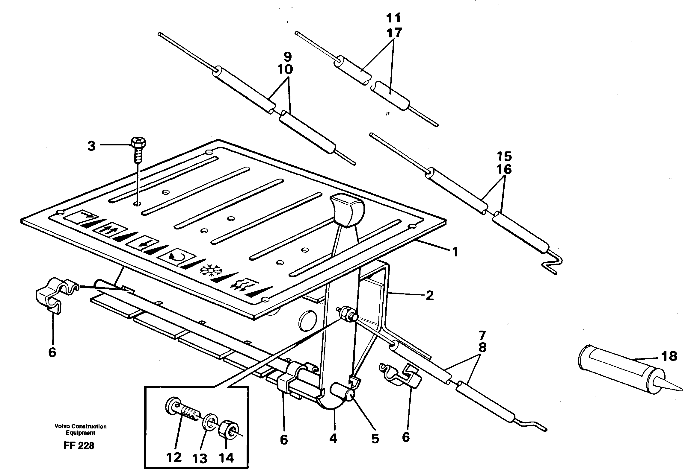 Heater control — volvo parts diagram