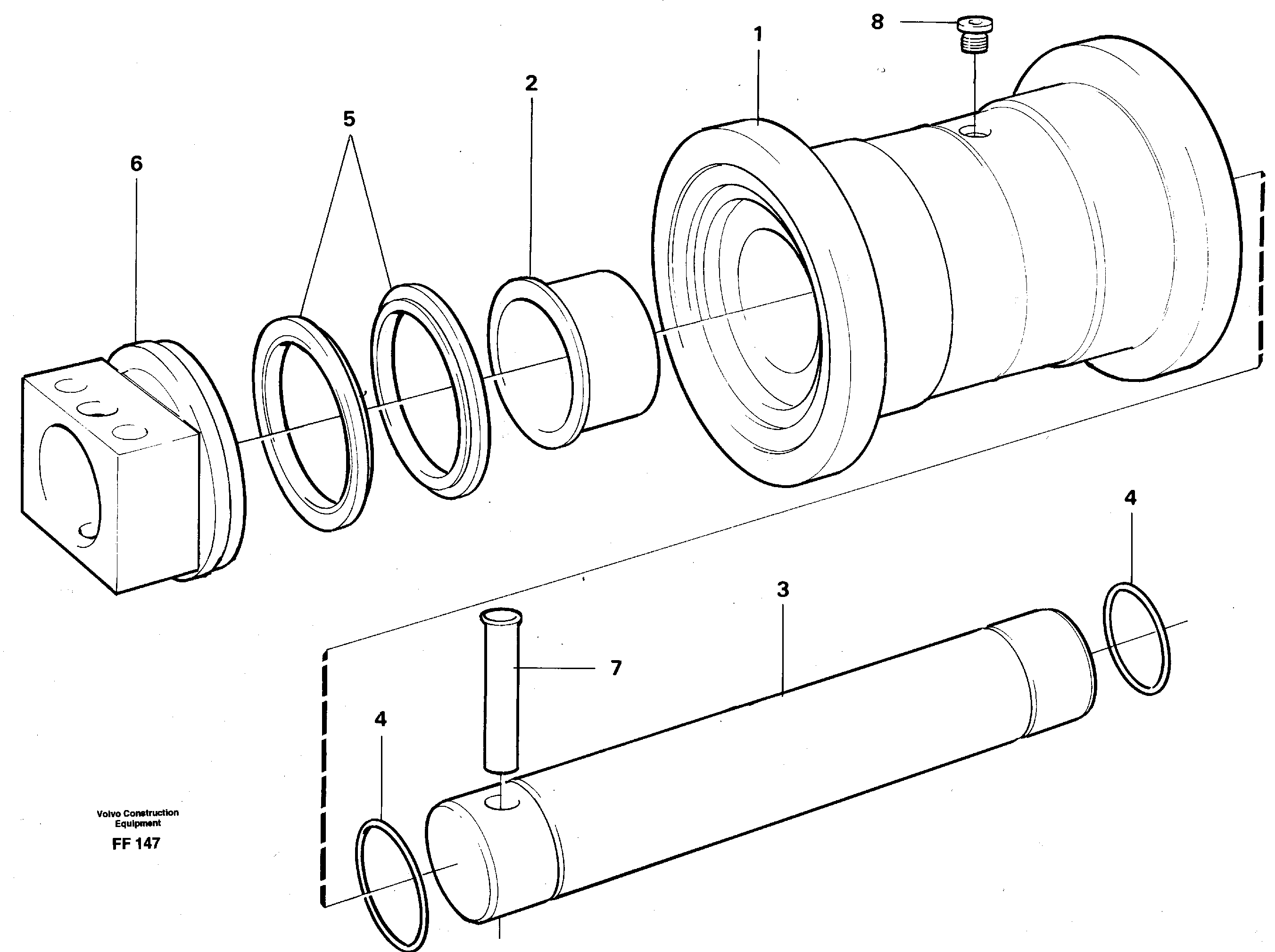 Bottom roller  14268051 — volvo parts diagram