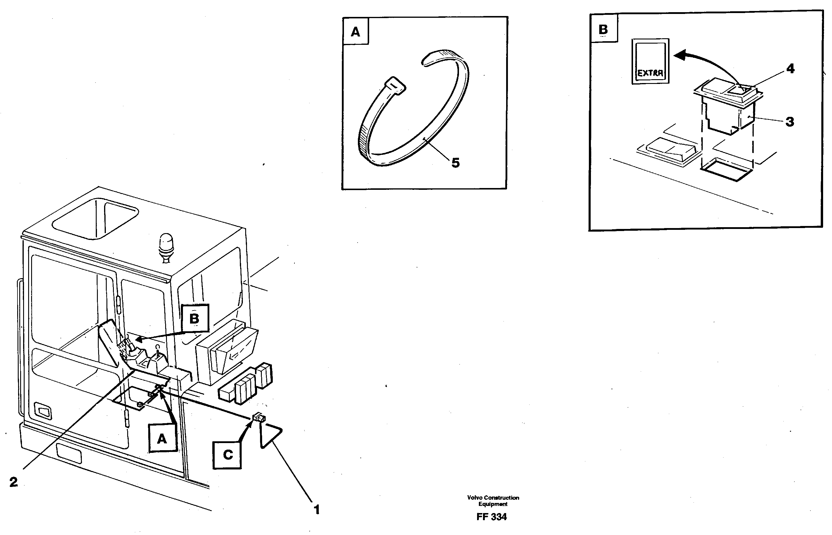 Electric installation, boom-slope + shears-slope+ boom-shears  14258321 — volvo parts diagram