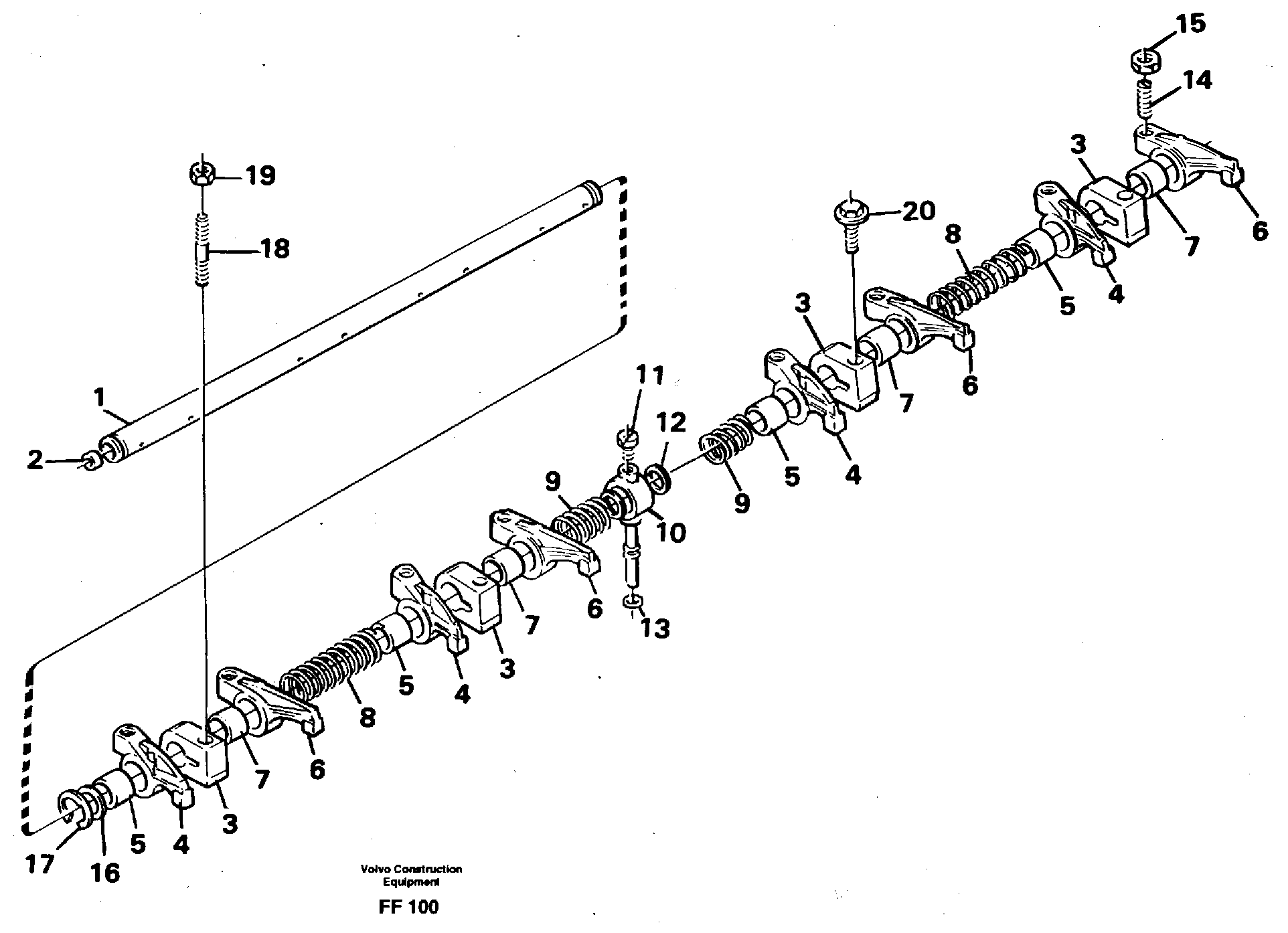 Valve mechanism — volvo parts diagram