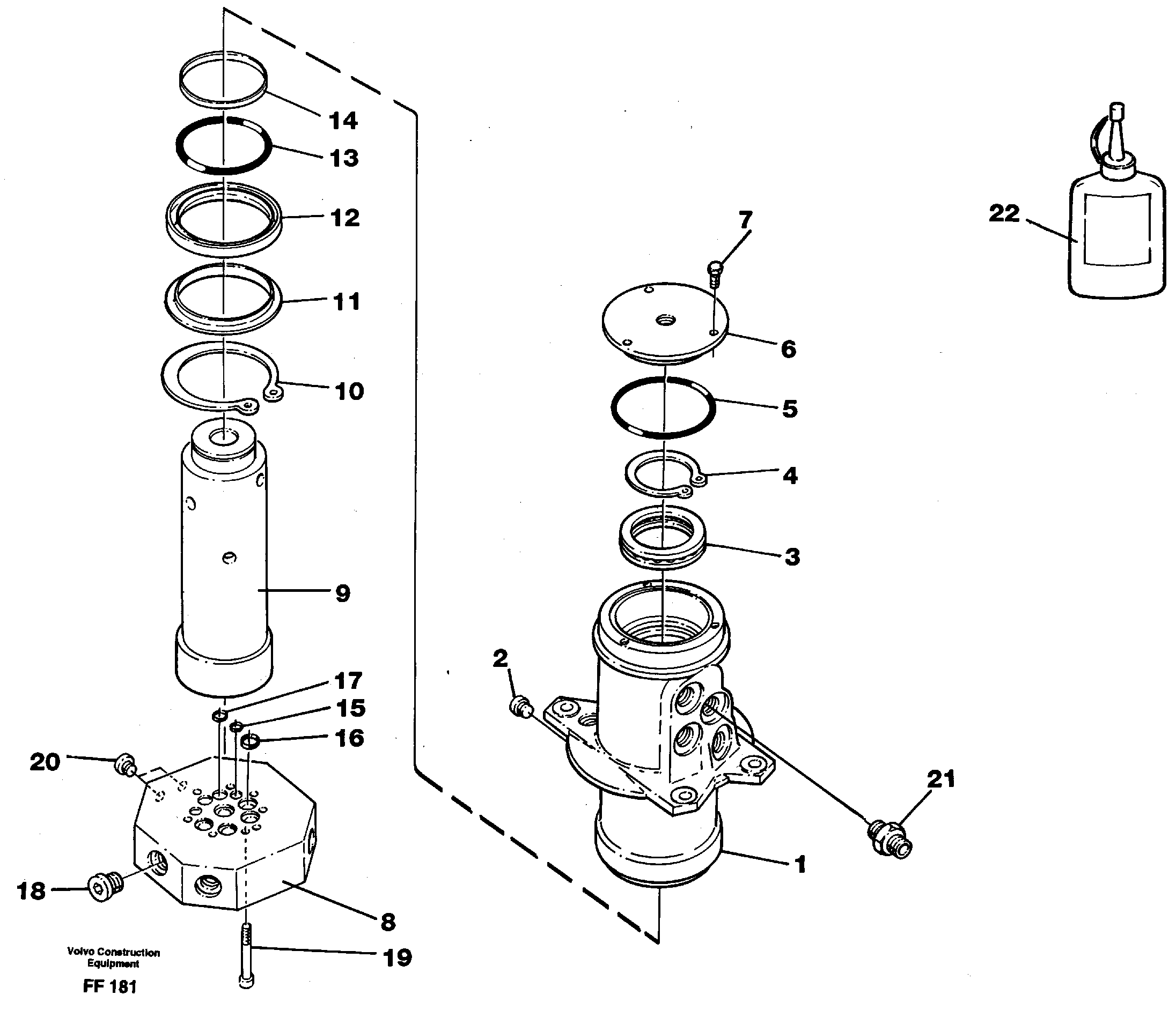 Turning joint — volvo parts diagram