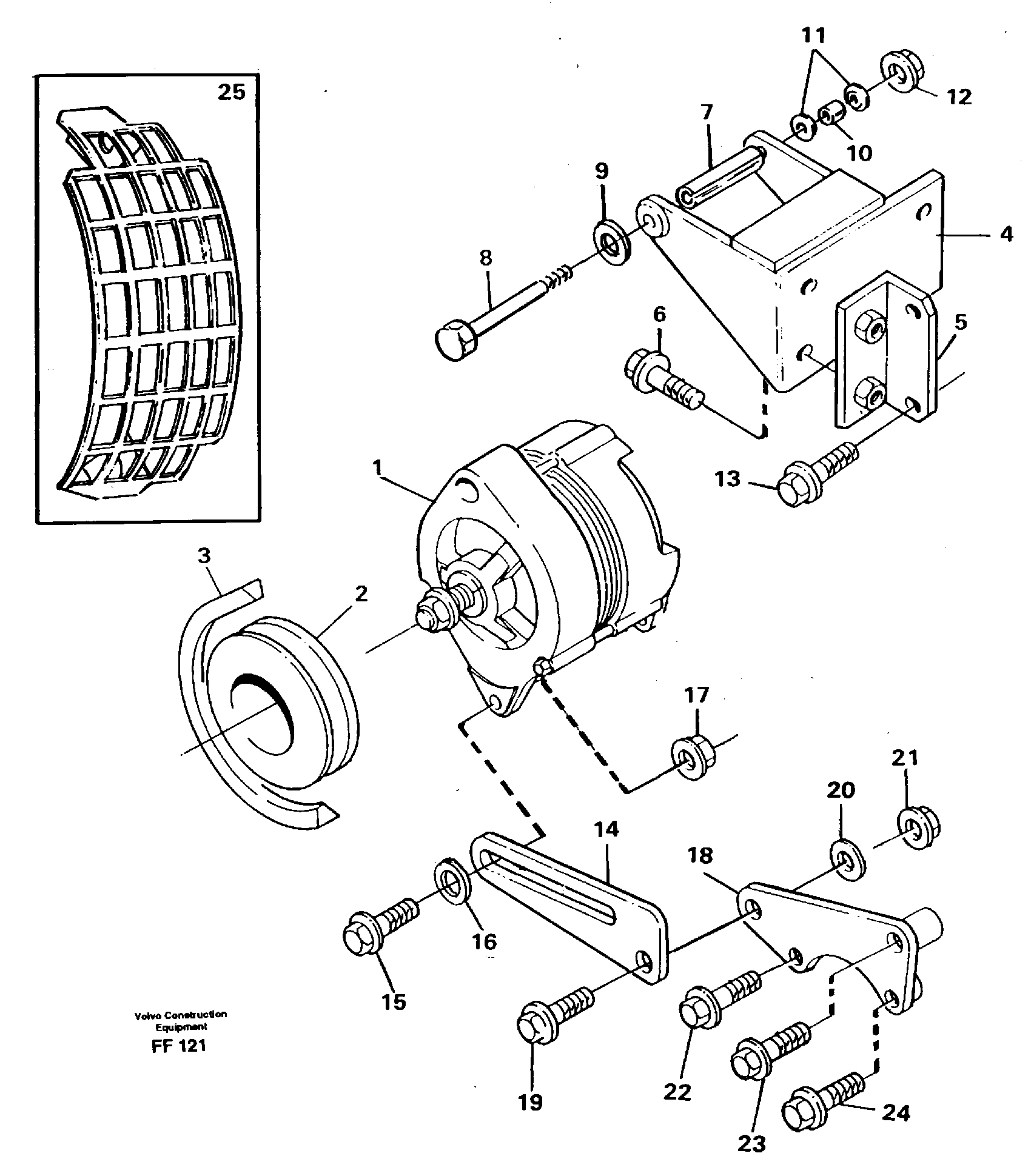 Alternator, assembly — volvo parts diagram