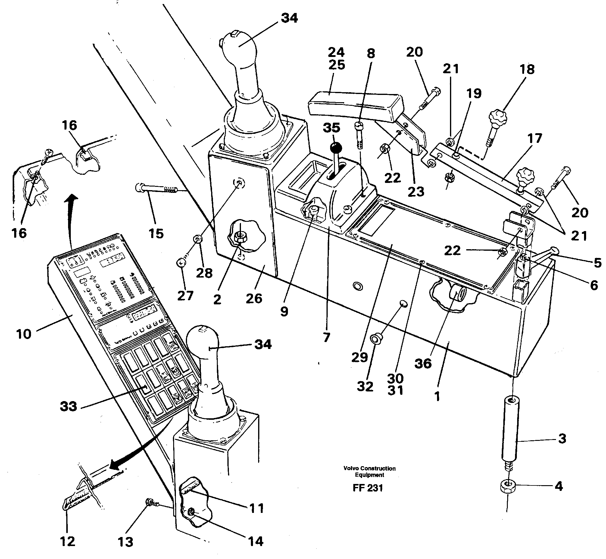 Side panel right — volvo parts diagram