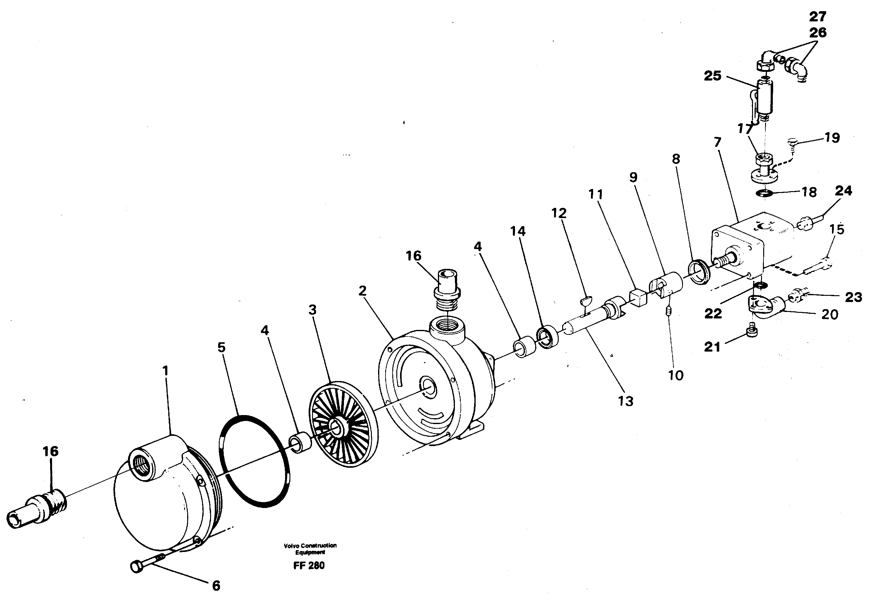 Fuel filling pump, el. — volvo parts diagram