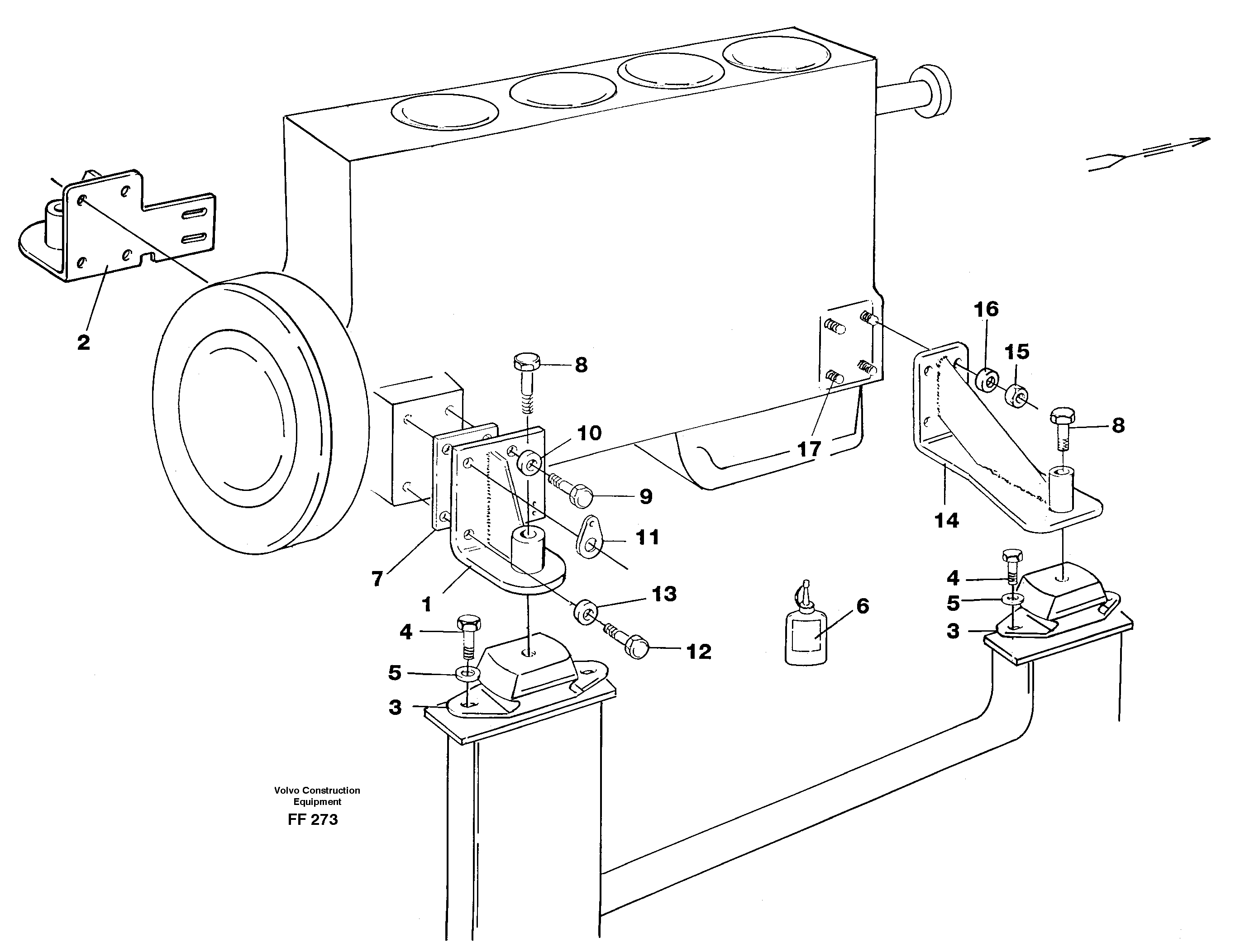 Engine mounting — volvo parts diagram