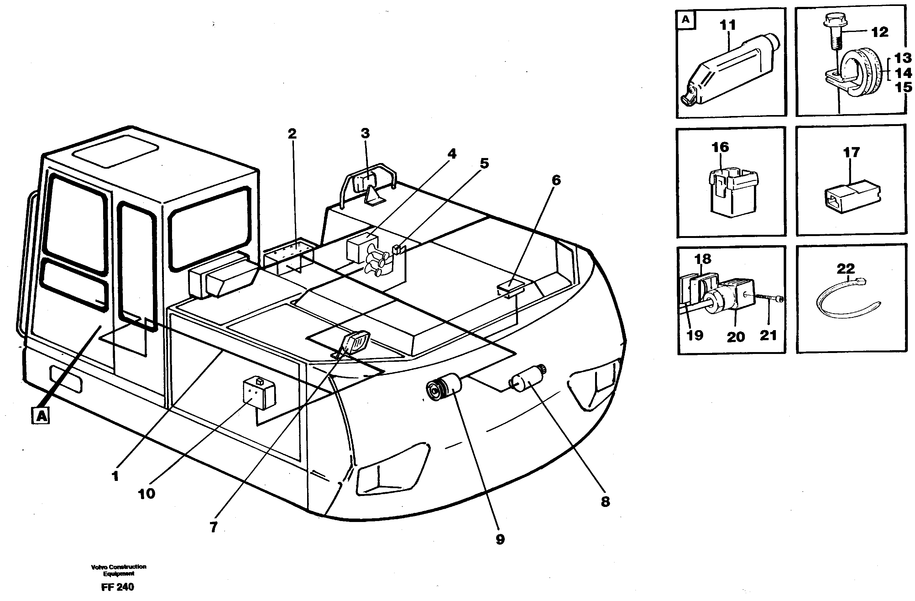 Cable harness, upper section — volvo parts diagram
