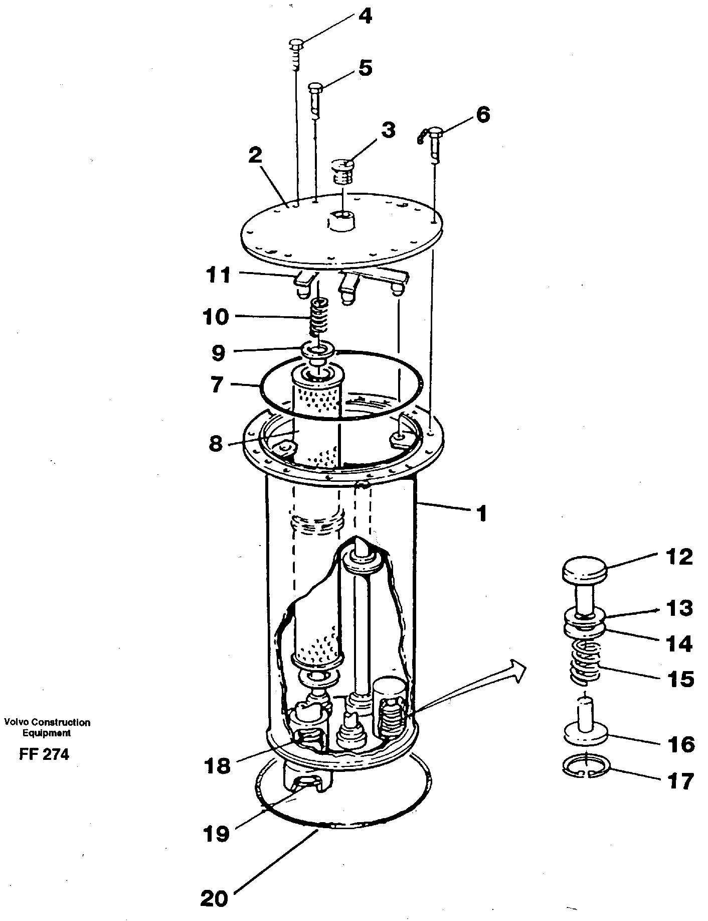 Filter box — volvo parts diagram