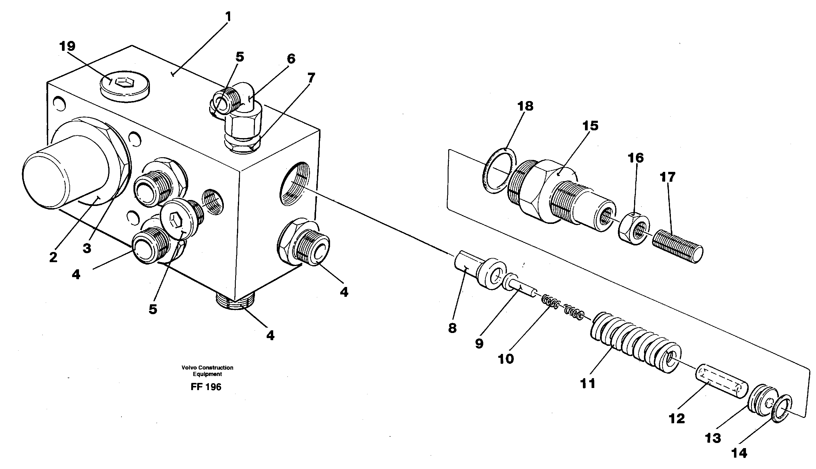 Tank connection — volvo parts diagram