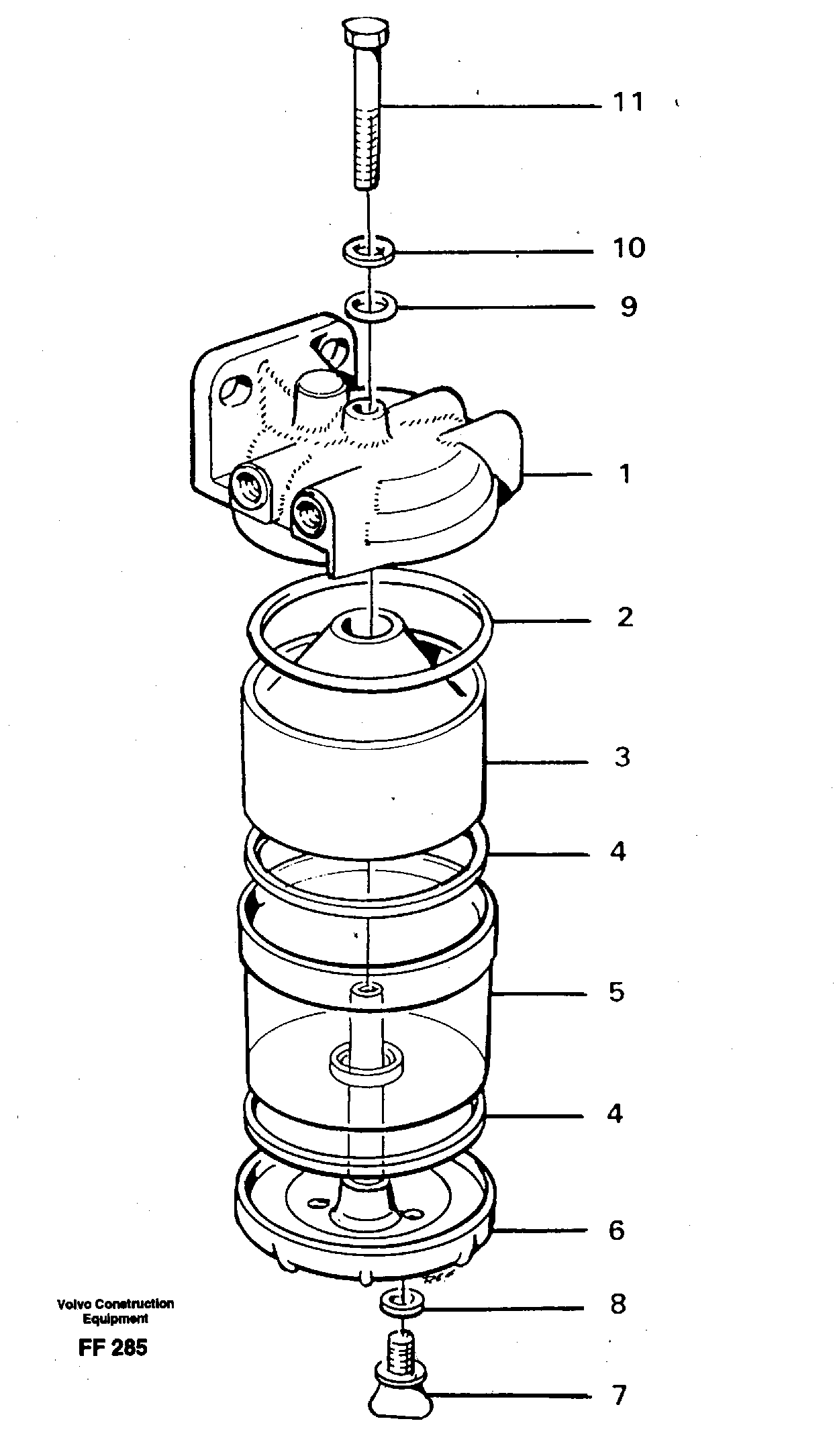 Water separator — volvo parts diagram