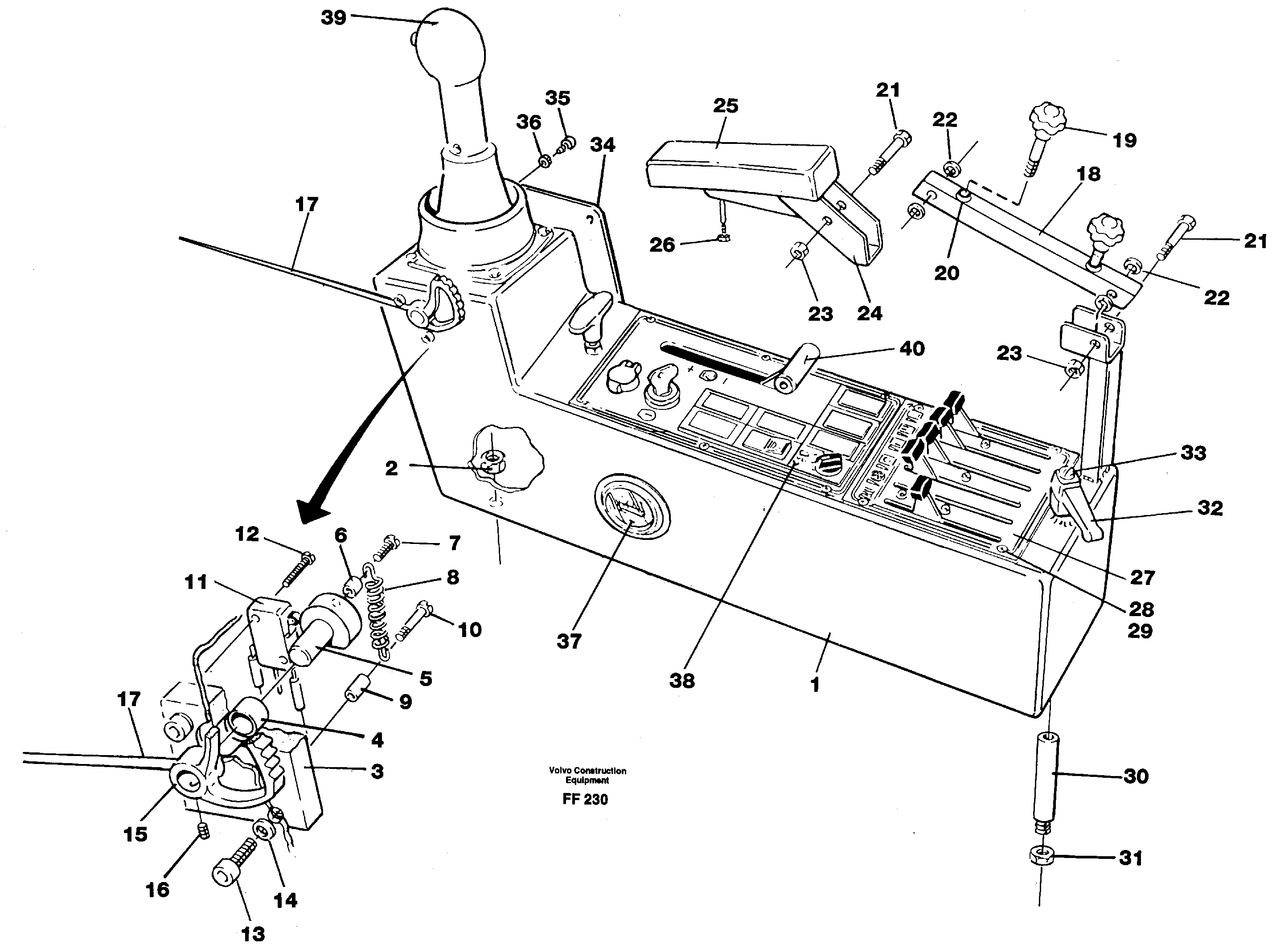 Side panel, left — volvo parts diagram