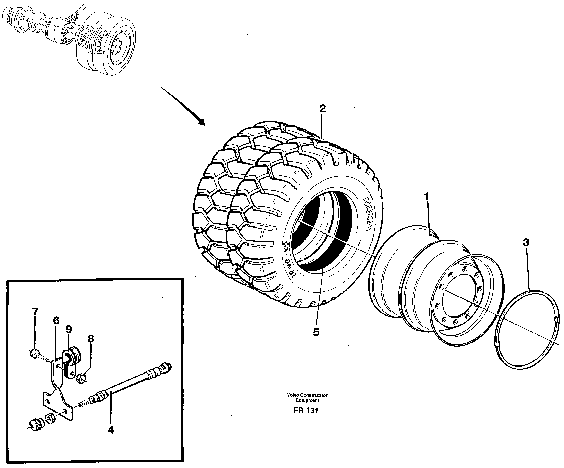 Wheel equipment 14260234 14250358 — volvo parts diagram