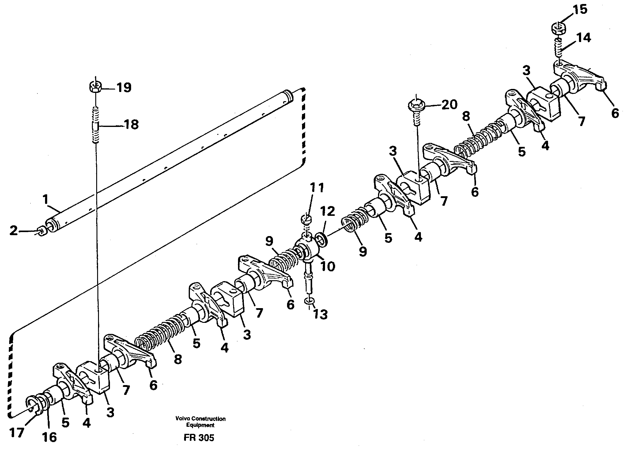 Valve mechanism — volvo parts diagram