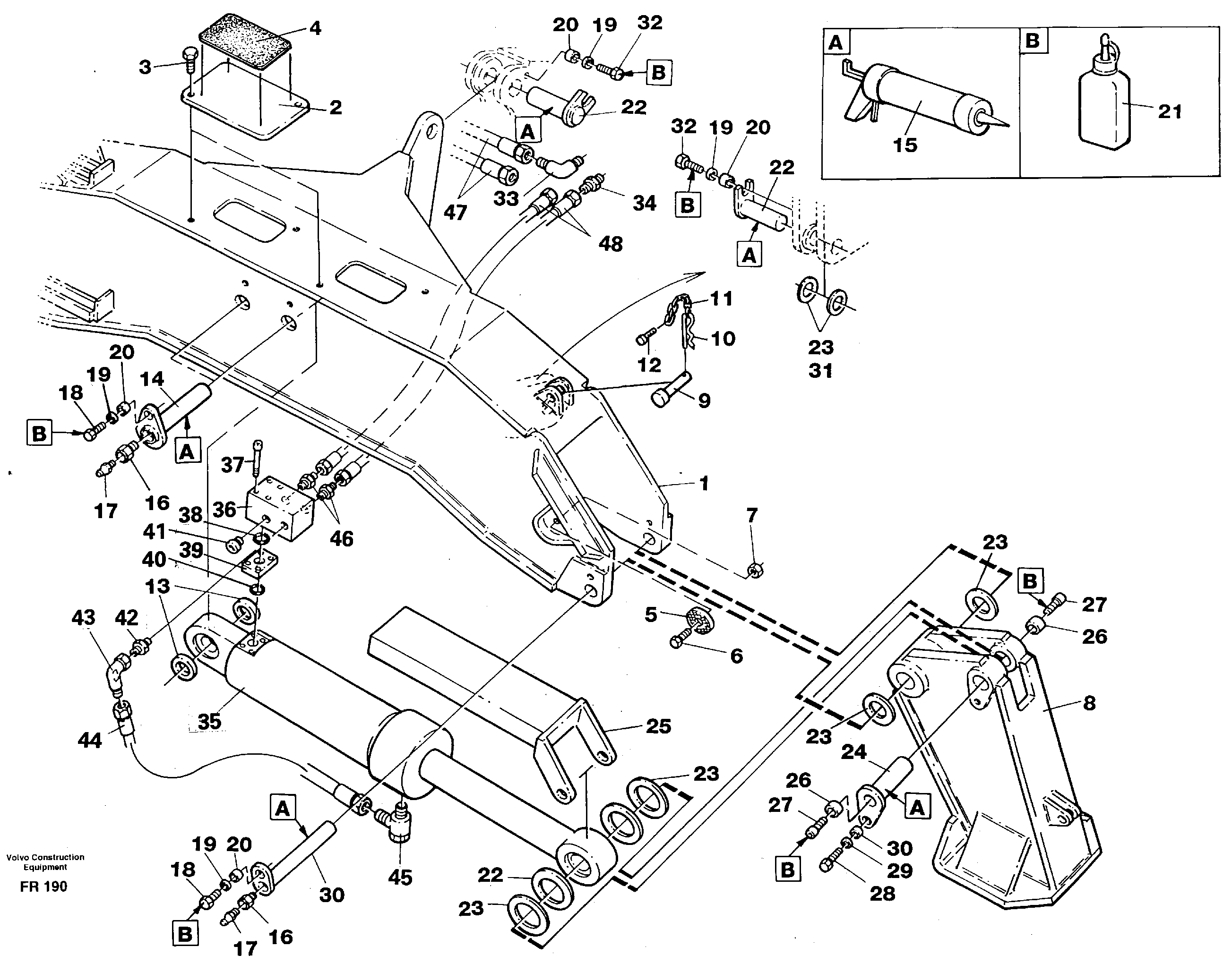 Outriggers, fixed plates  14259272 — volvo parts diagram