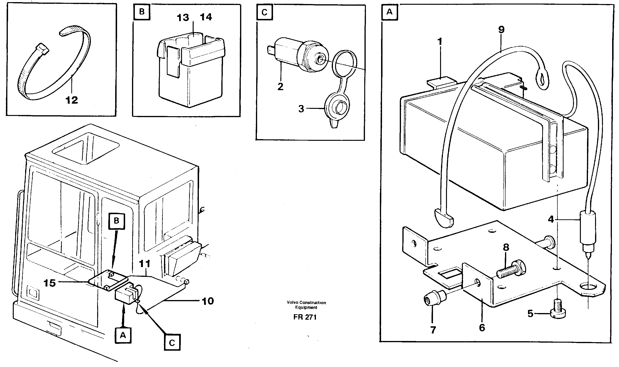 Lunch box heater  14254176 — volvo parts diagram