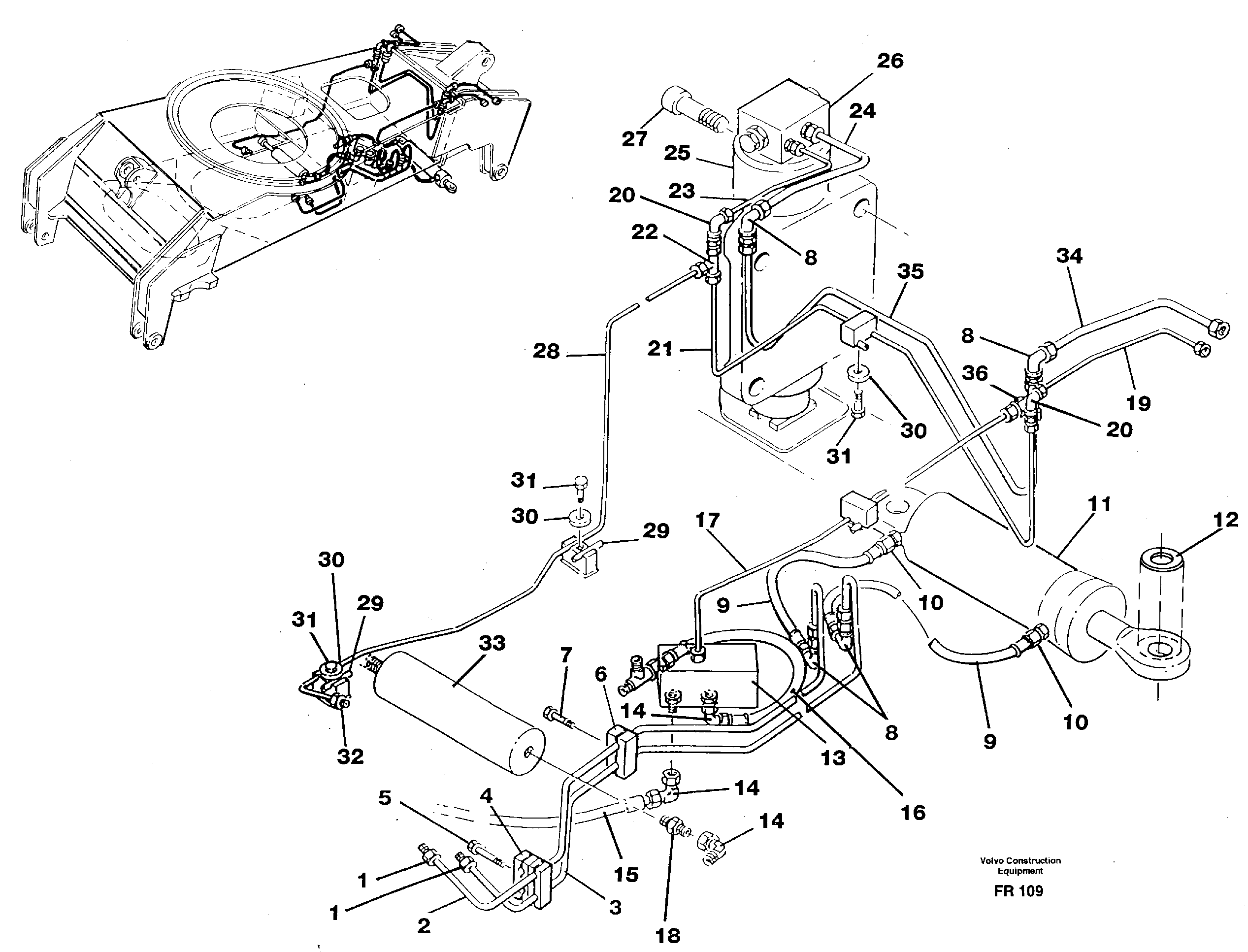 Oscillating system — volvo parts diagram
