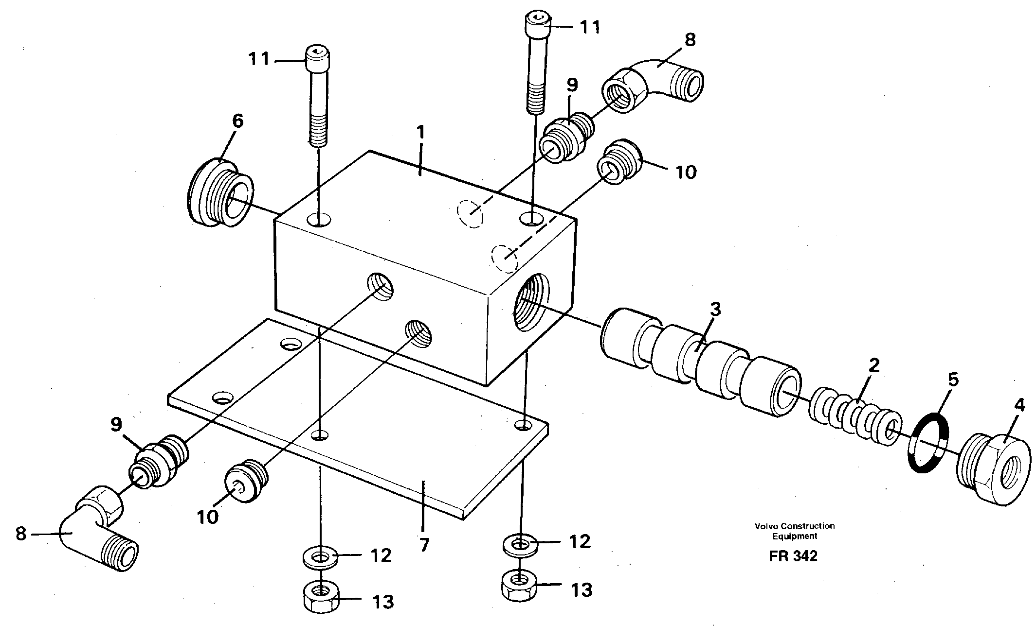 Relay valve — volvo parts diagram