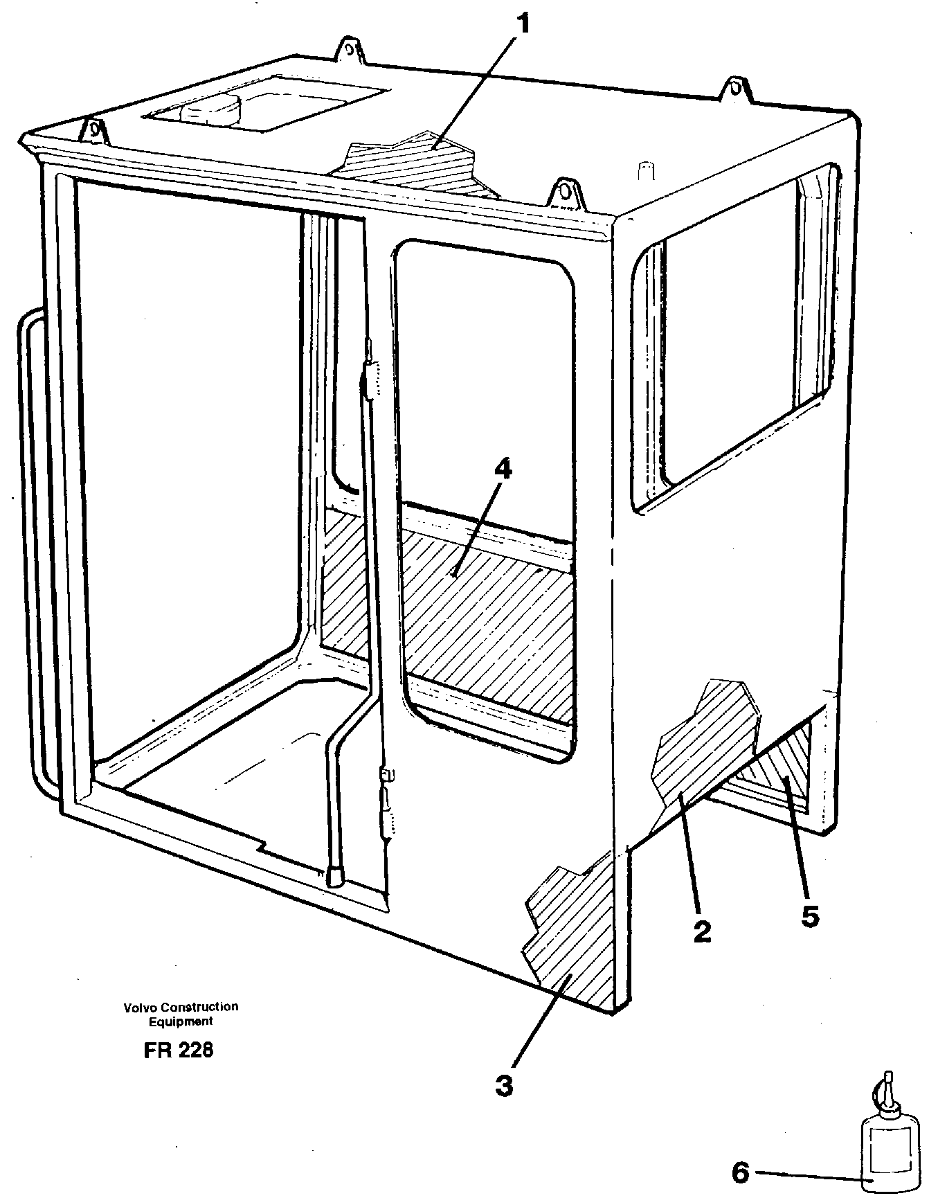 Cabin coating — volvo parts diagram