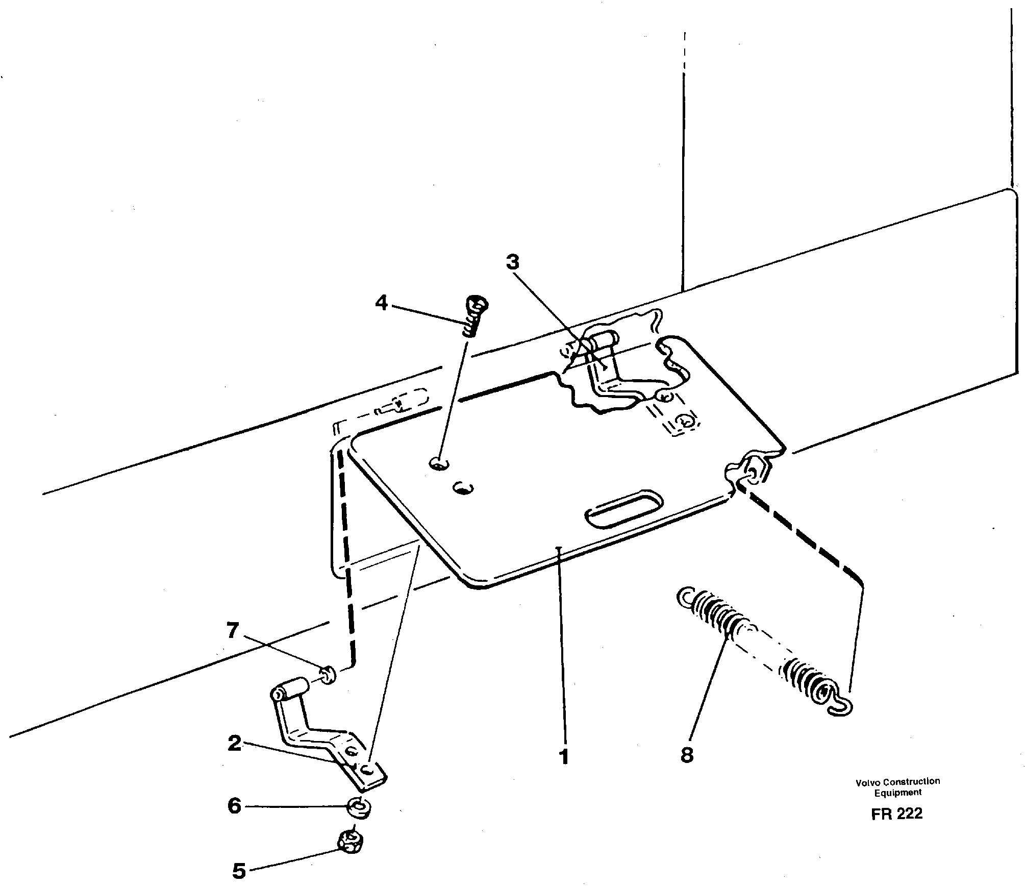 Battery disconnector hatch — volvo parts diagram