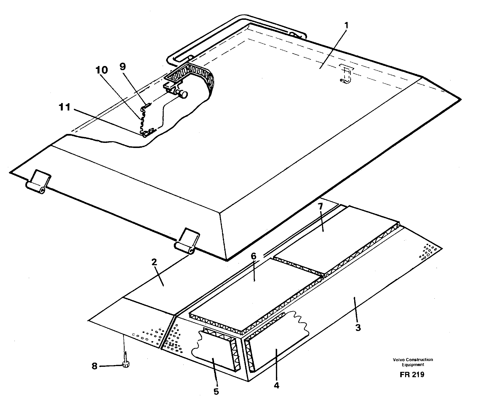 Hatch, engine — volvo parts diagram