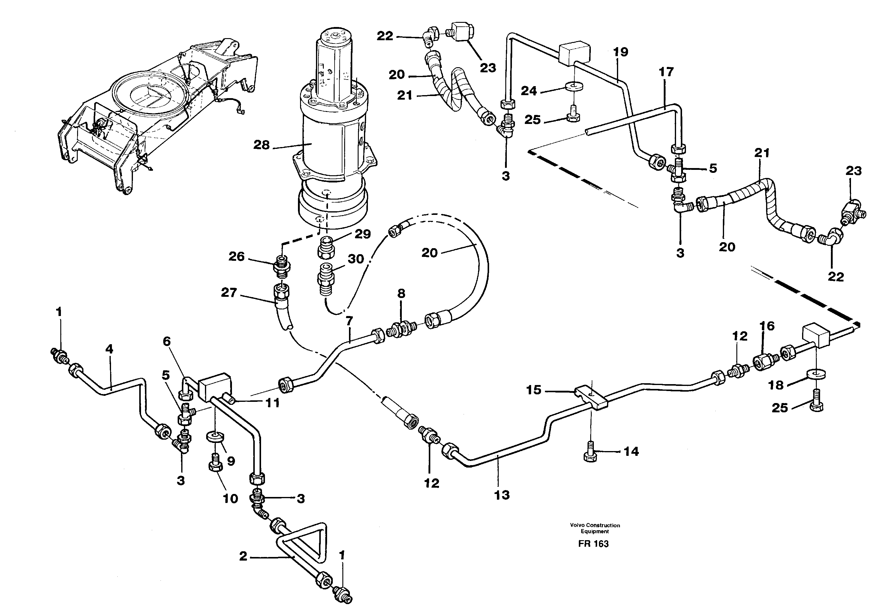 Brakesystem, undercarrige — volvo parts diagram