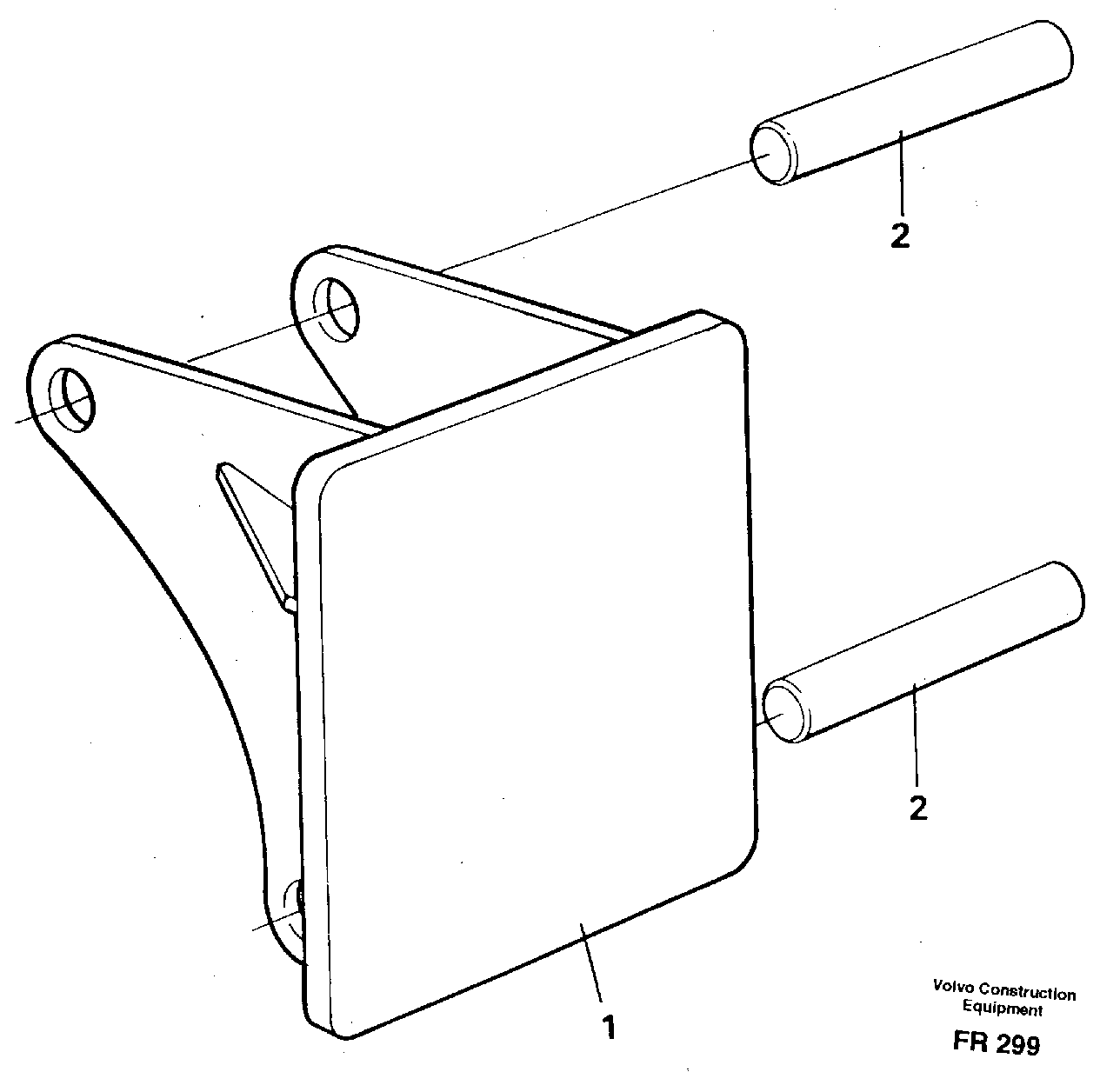 Hammer plate  14258943 — volvo parts diagram