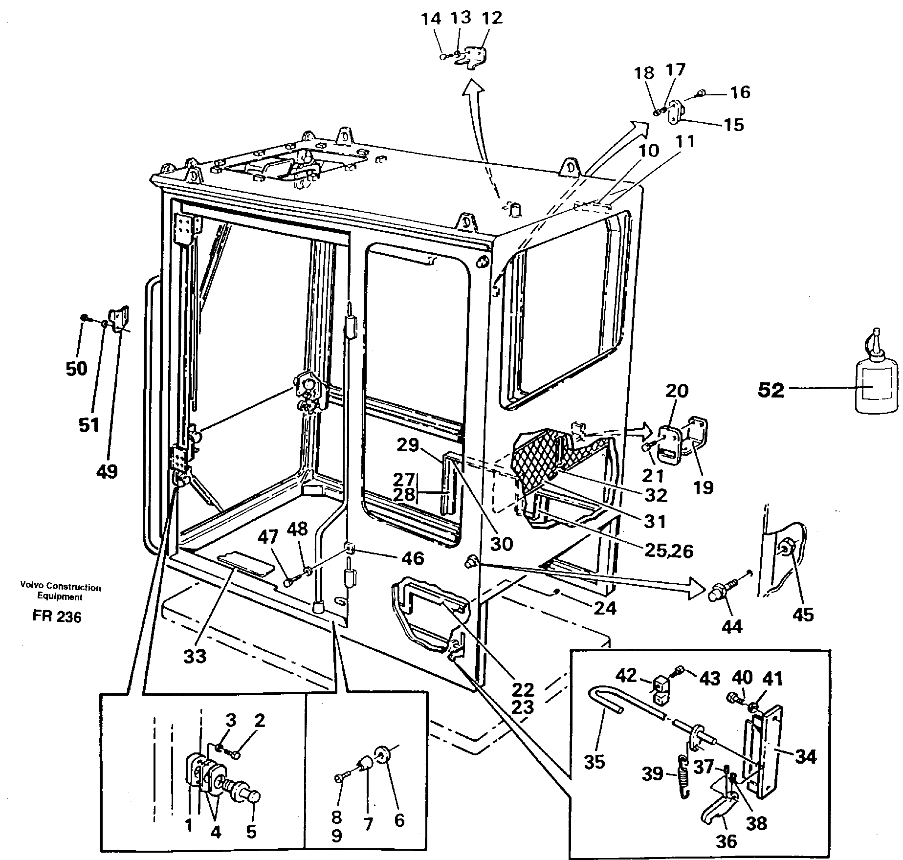 Interior components — volvo parts diagram