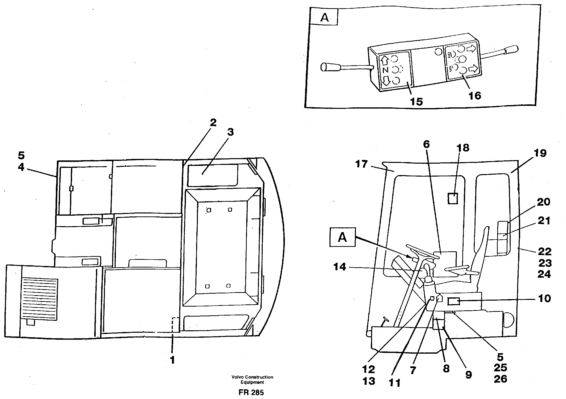 Sign plates and transfer,inner location  SER NO 411- — volvo parts diagram