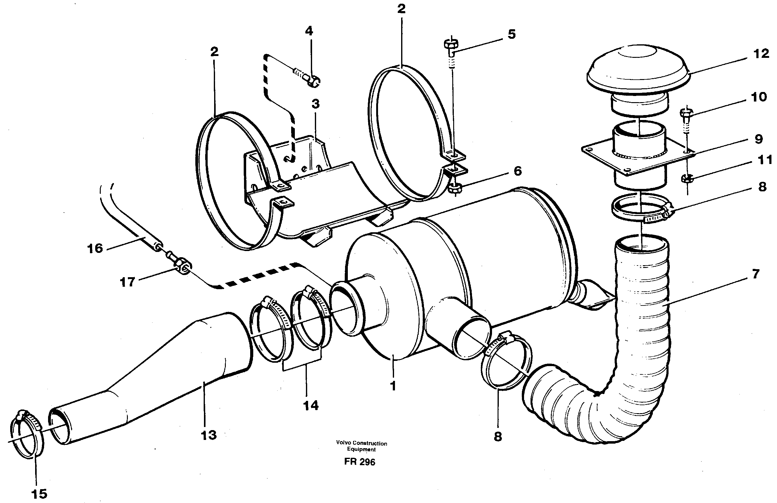 Air filter — volvo parts diagram