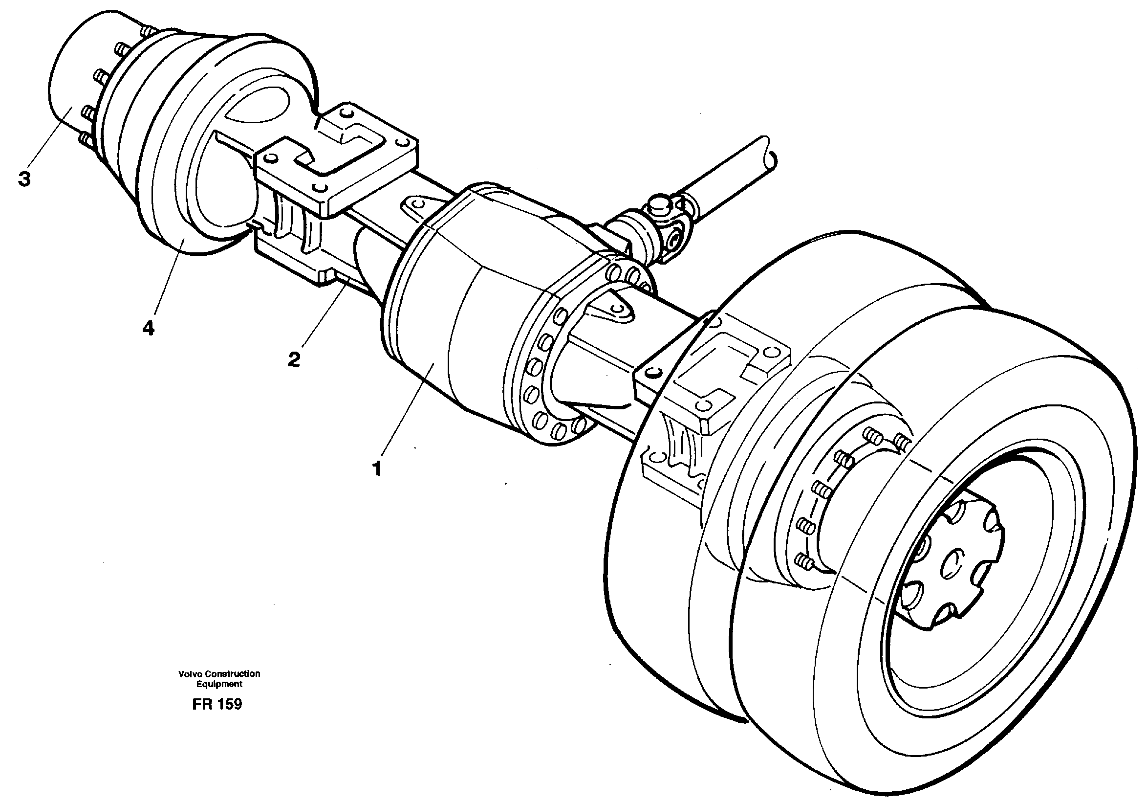 Rear axle — volvo parts diagram