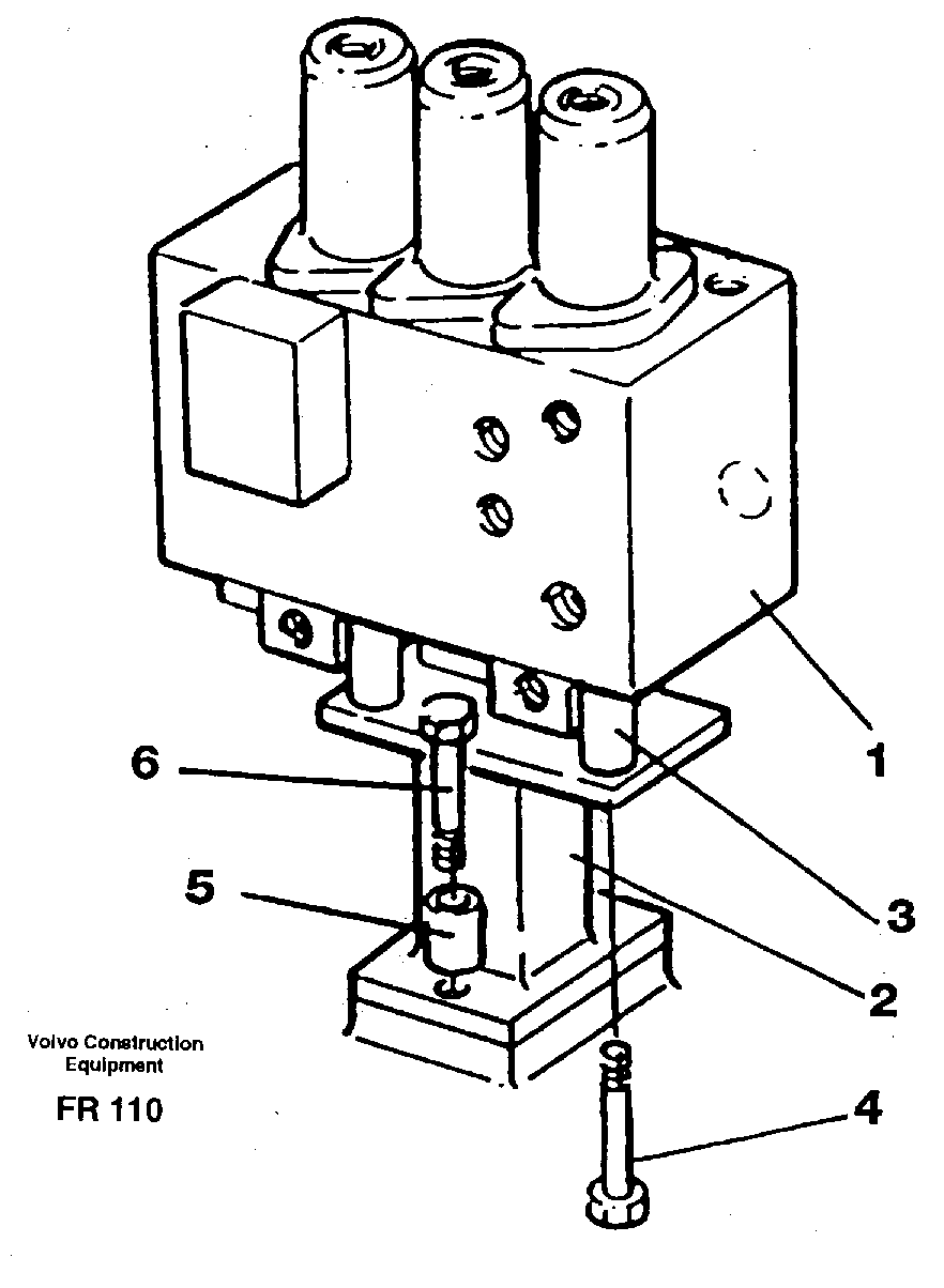 Slew valve assembly — volvo parts diagram
