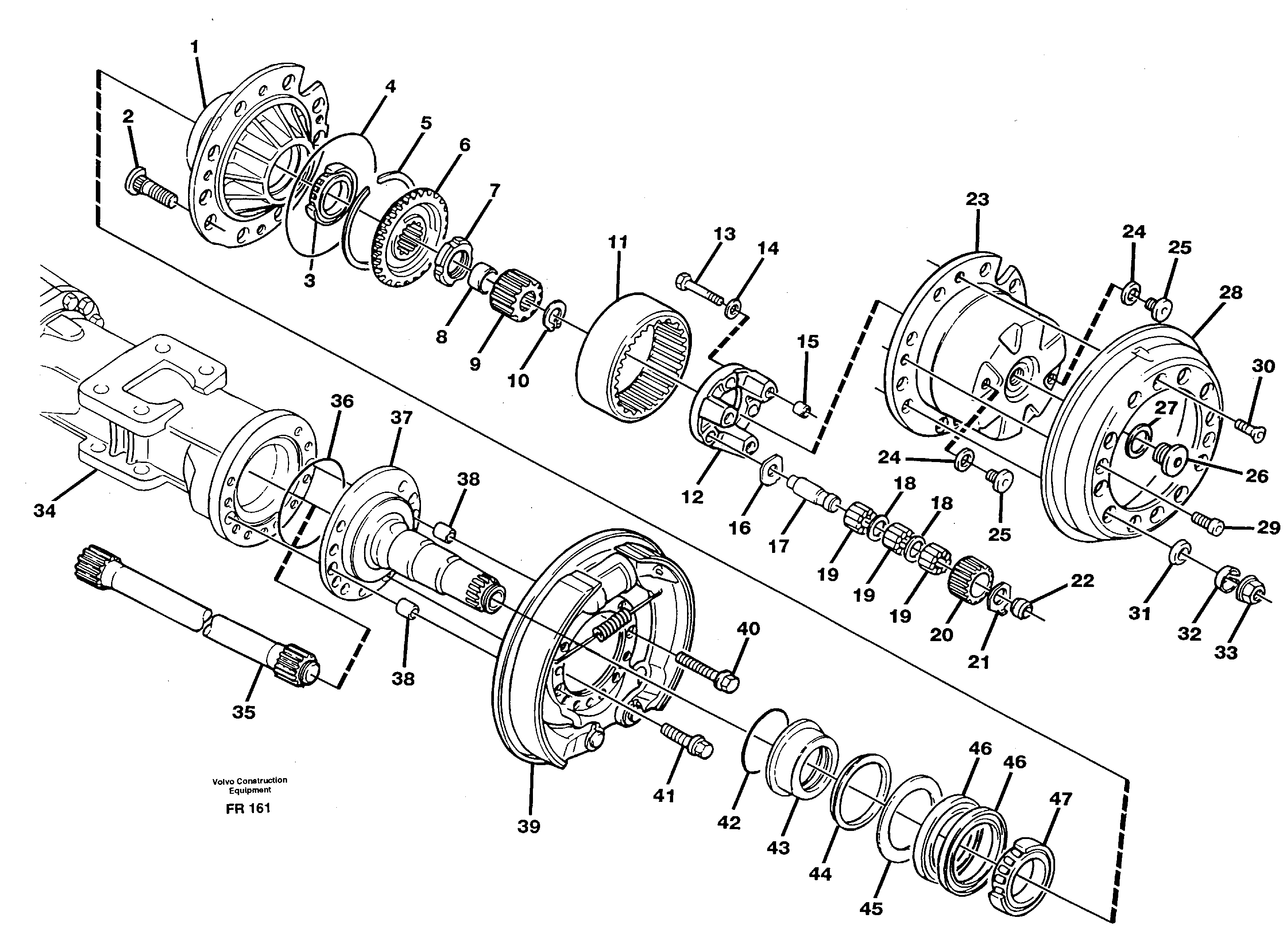 Wheel hub — volvo parts diagram