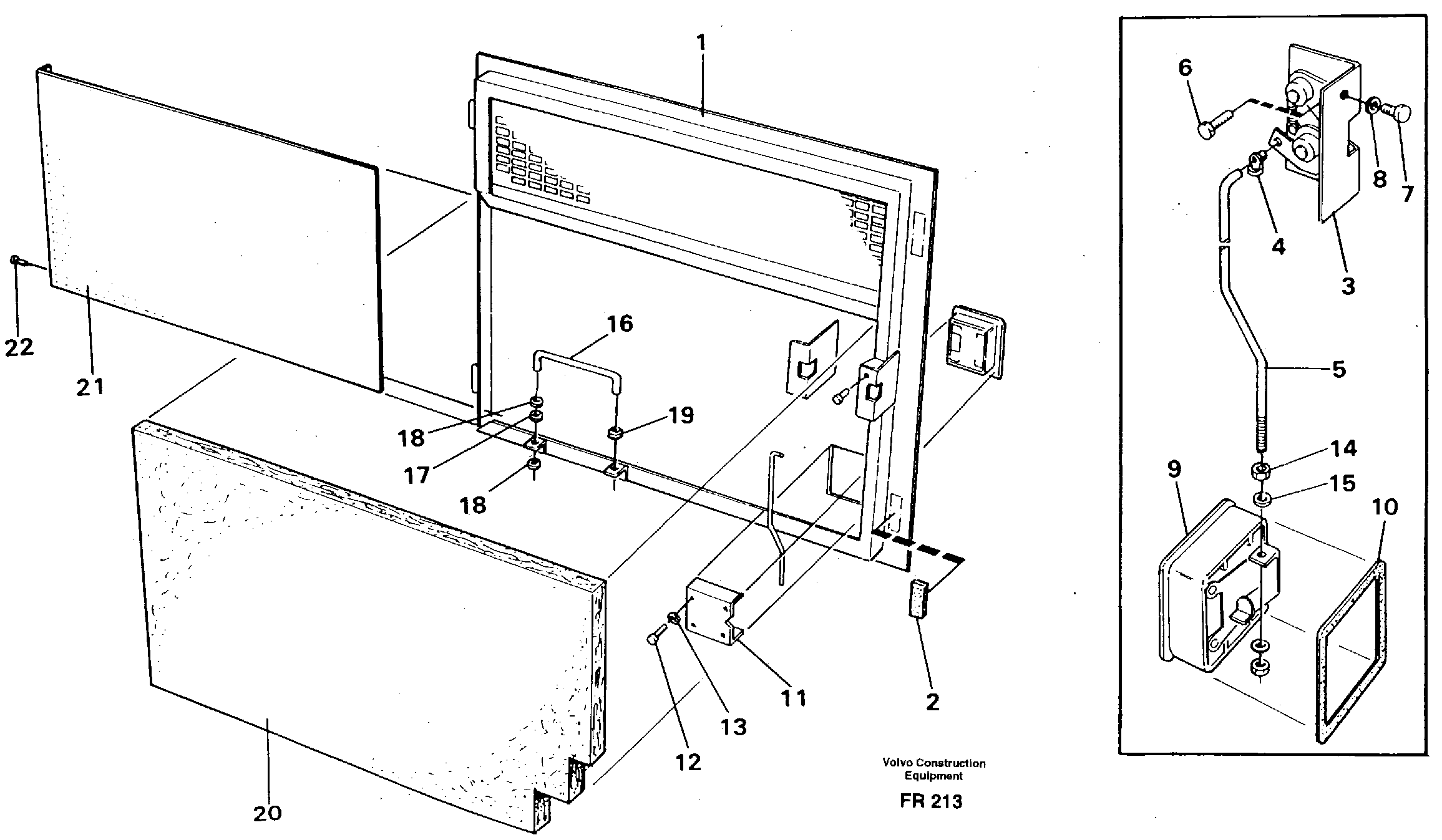 Door, Rh — volvo parts diagram