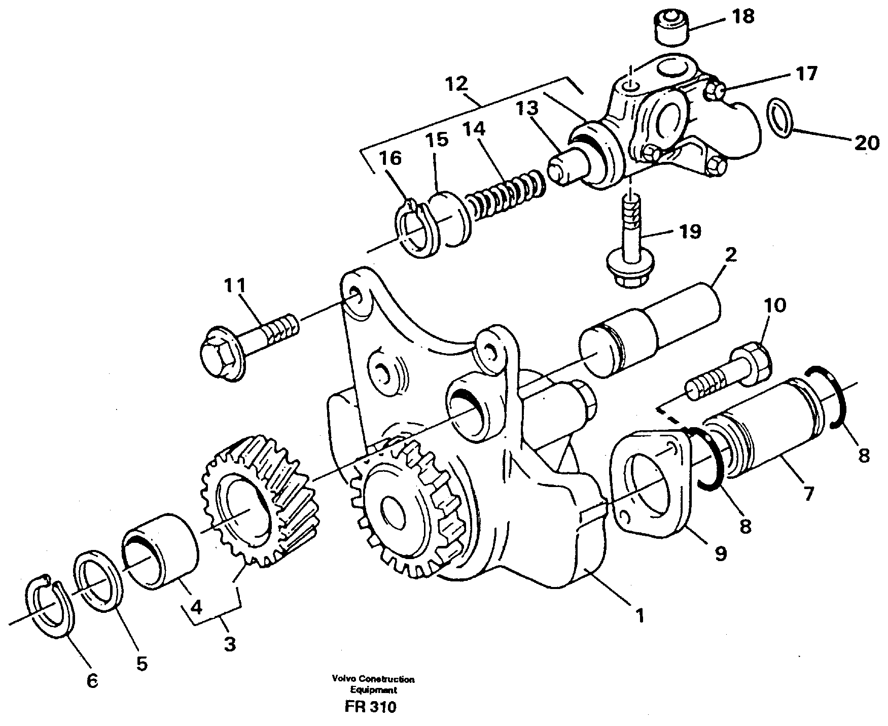 Oil pump — volvo parts diagram