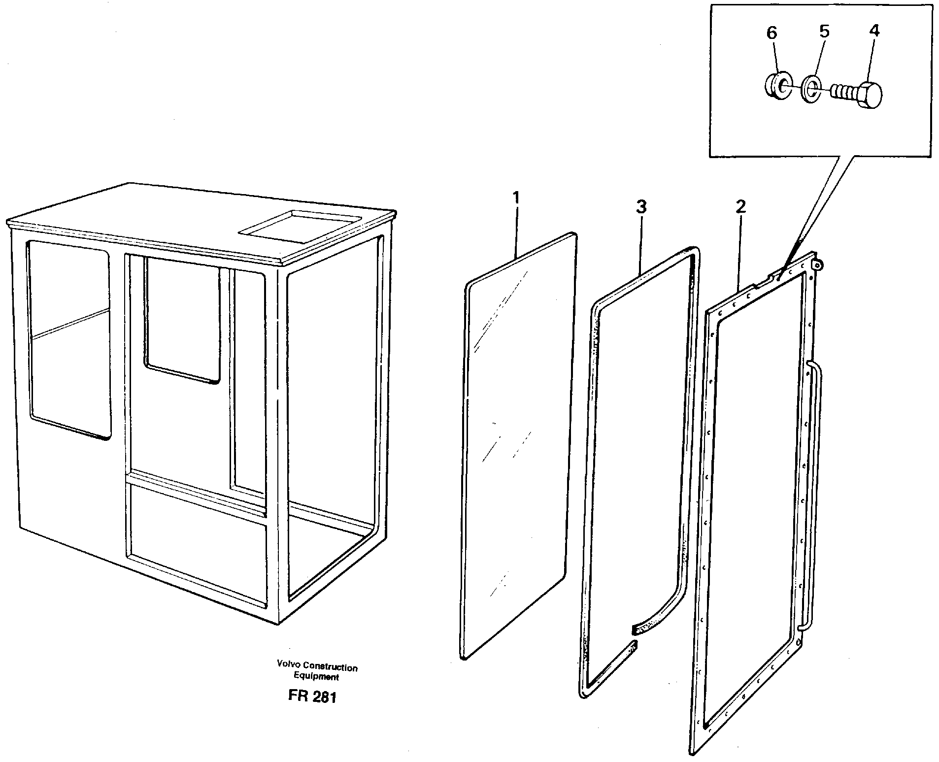 Entire windscreen 14262514 — volvo parts diagram