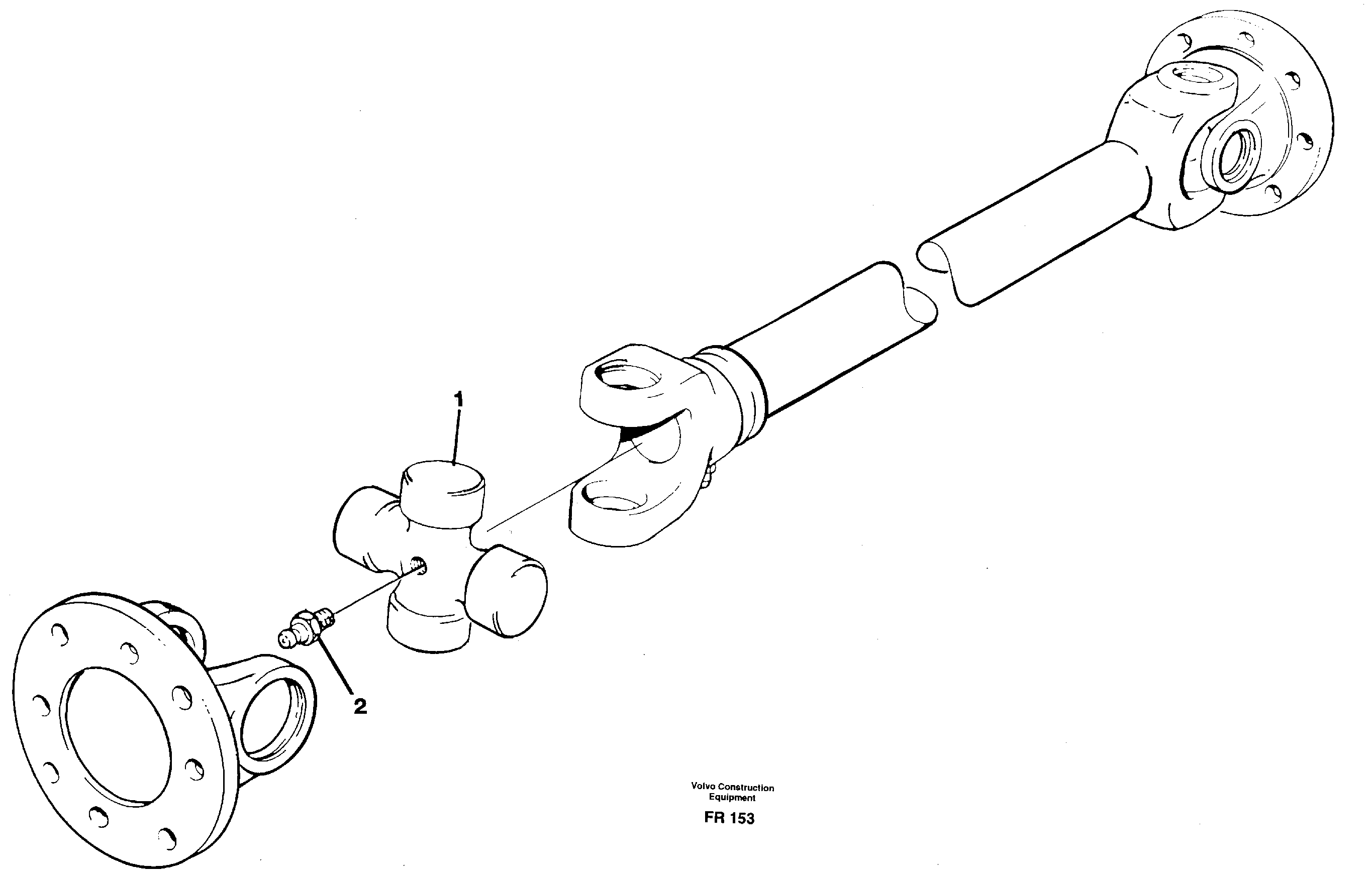 Propeller shaft — volvo parts diagram