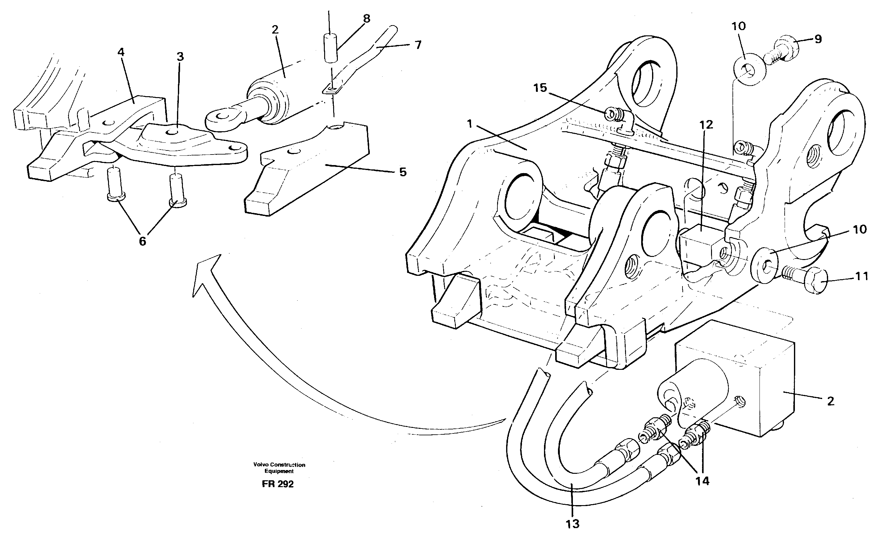 Quickfit, hydraulic — volvo parts diagram