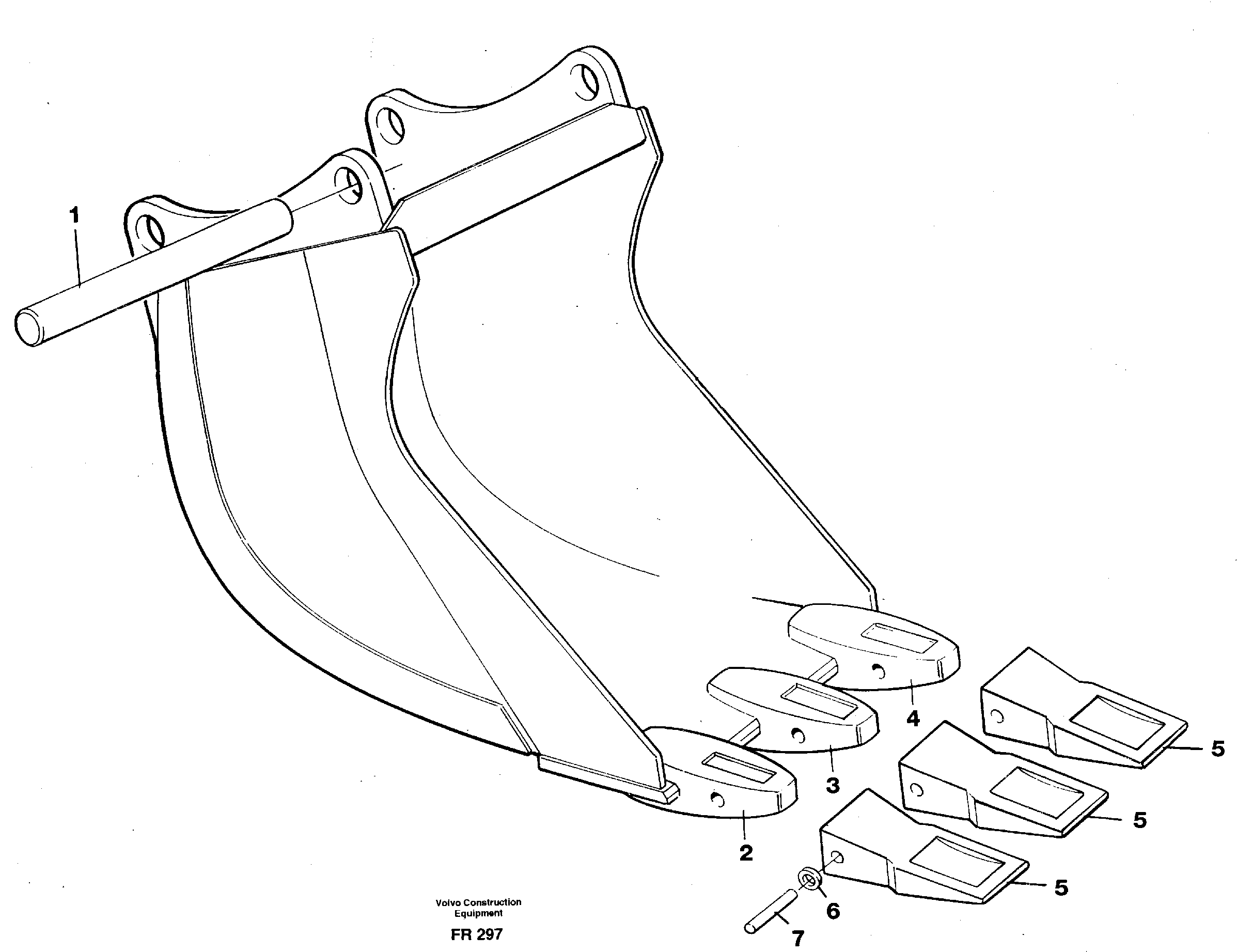 Cable bucket  14259269 — volvo parts diagram