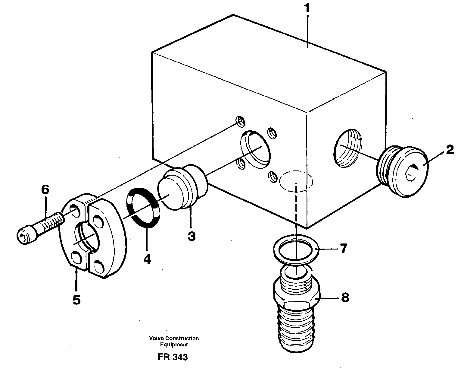 Adapter — volvo parts diagram