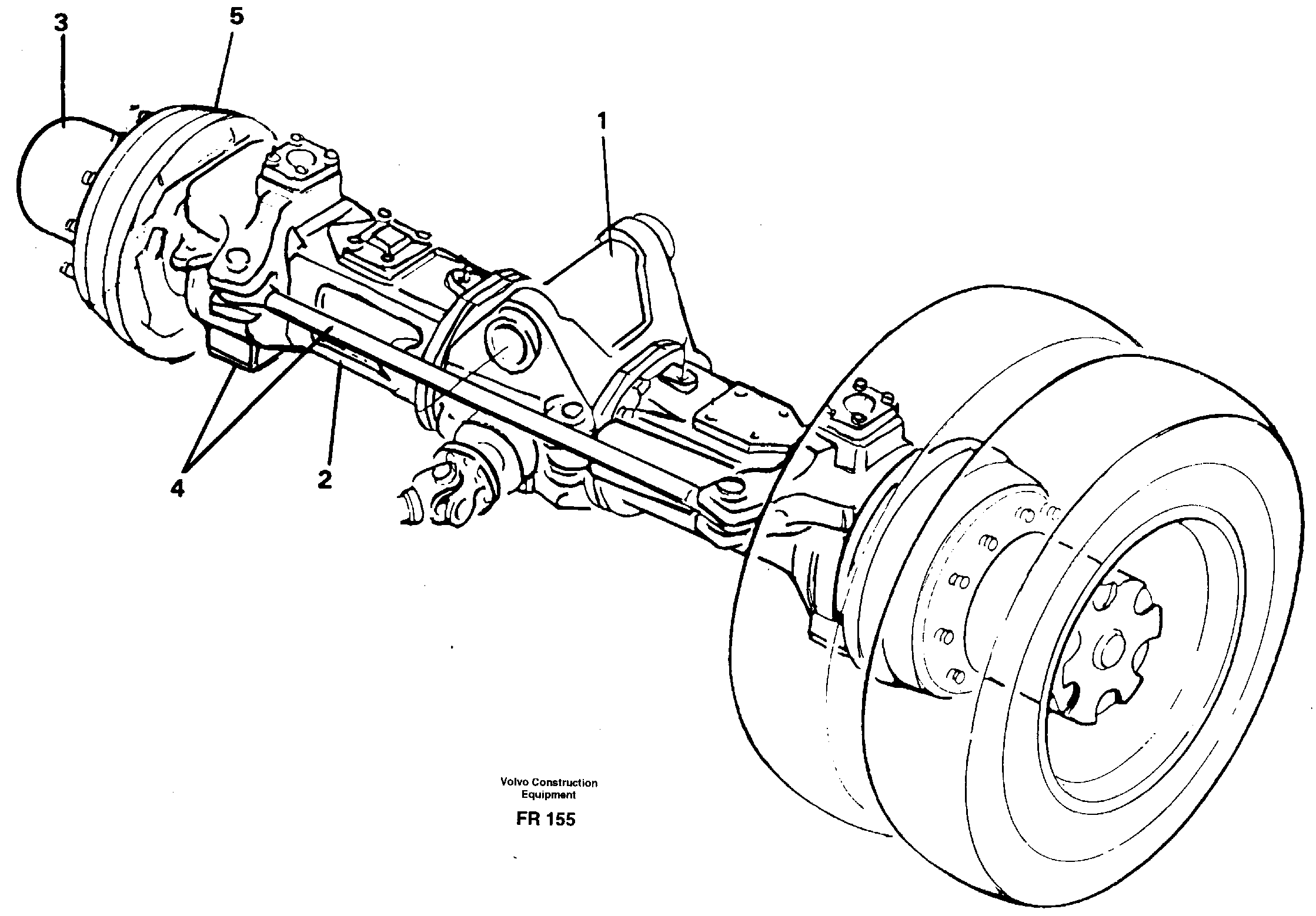 Front axle — volvo parts diagram
