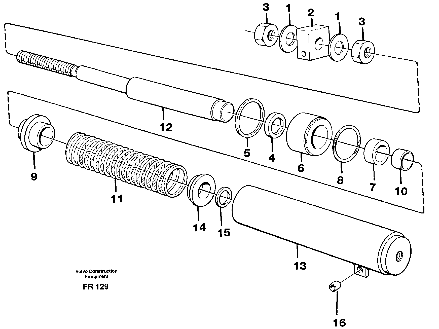 Spring cylinder — volvo parts diagram