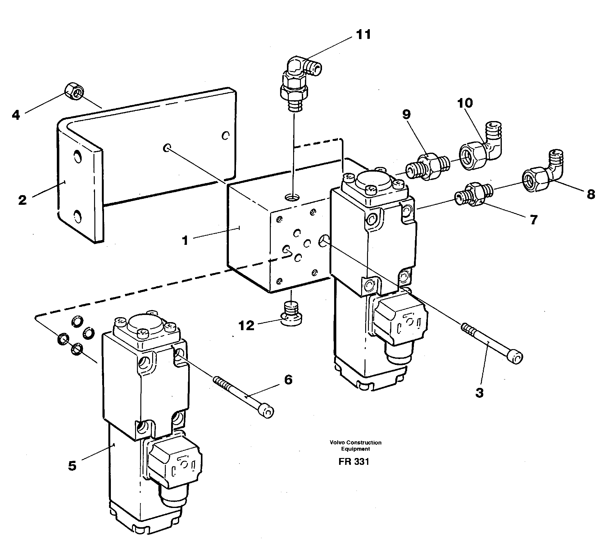 Electric valve block — volvo parts diagram