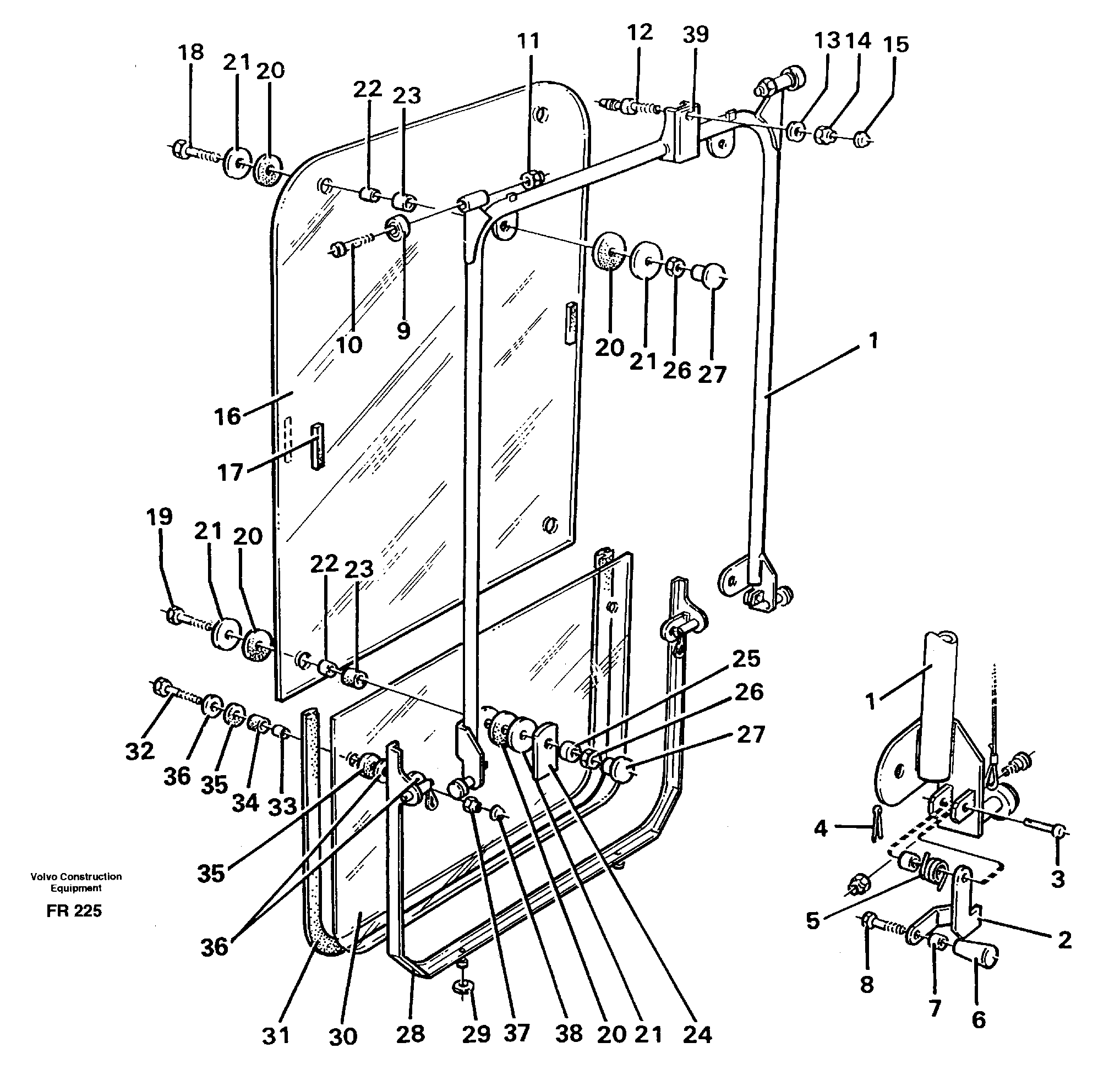 Front window — volvo parts diagram