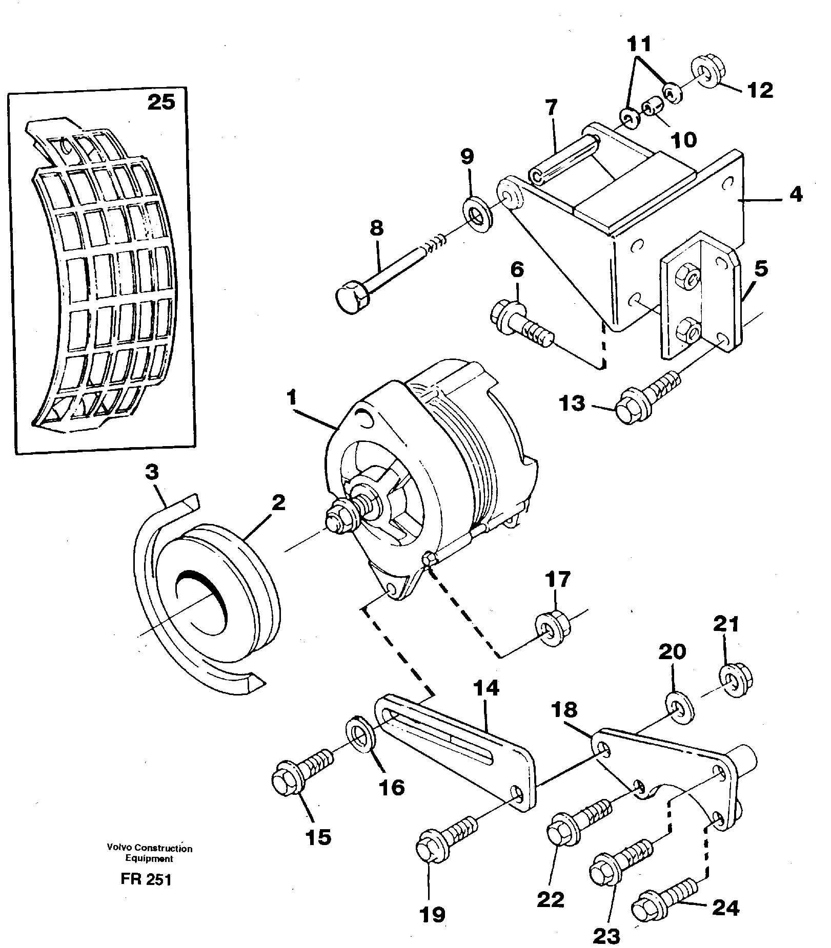 Alternator, assembly — volvo parts diagram