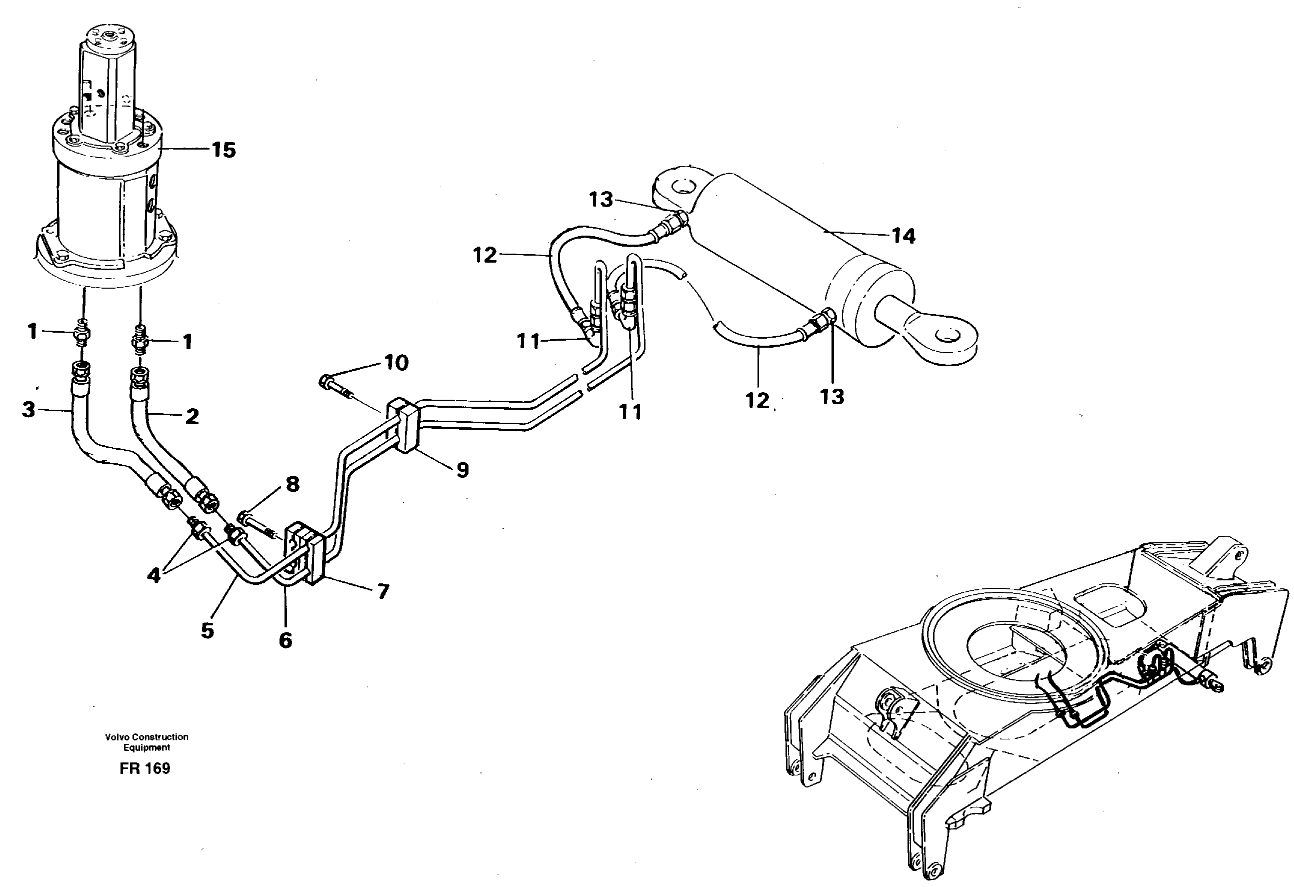 Steering system, undercarriage — volvo parts diagram