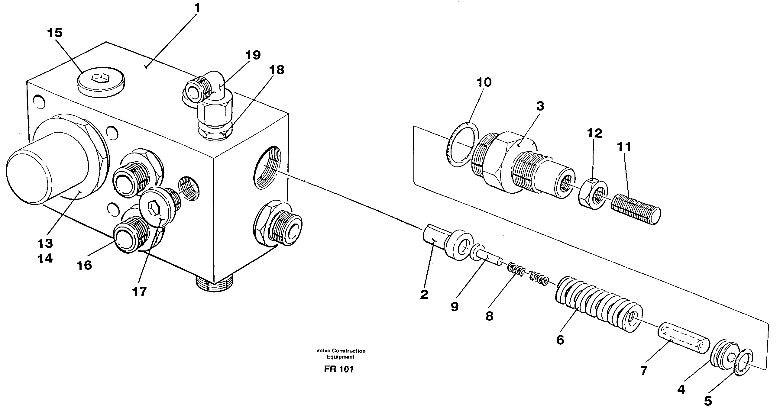 Tank connection — volvo parts diagram