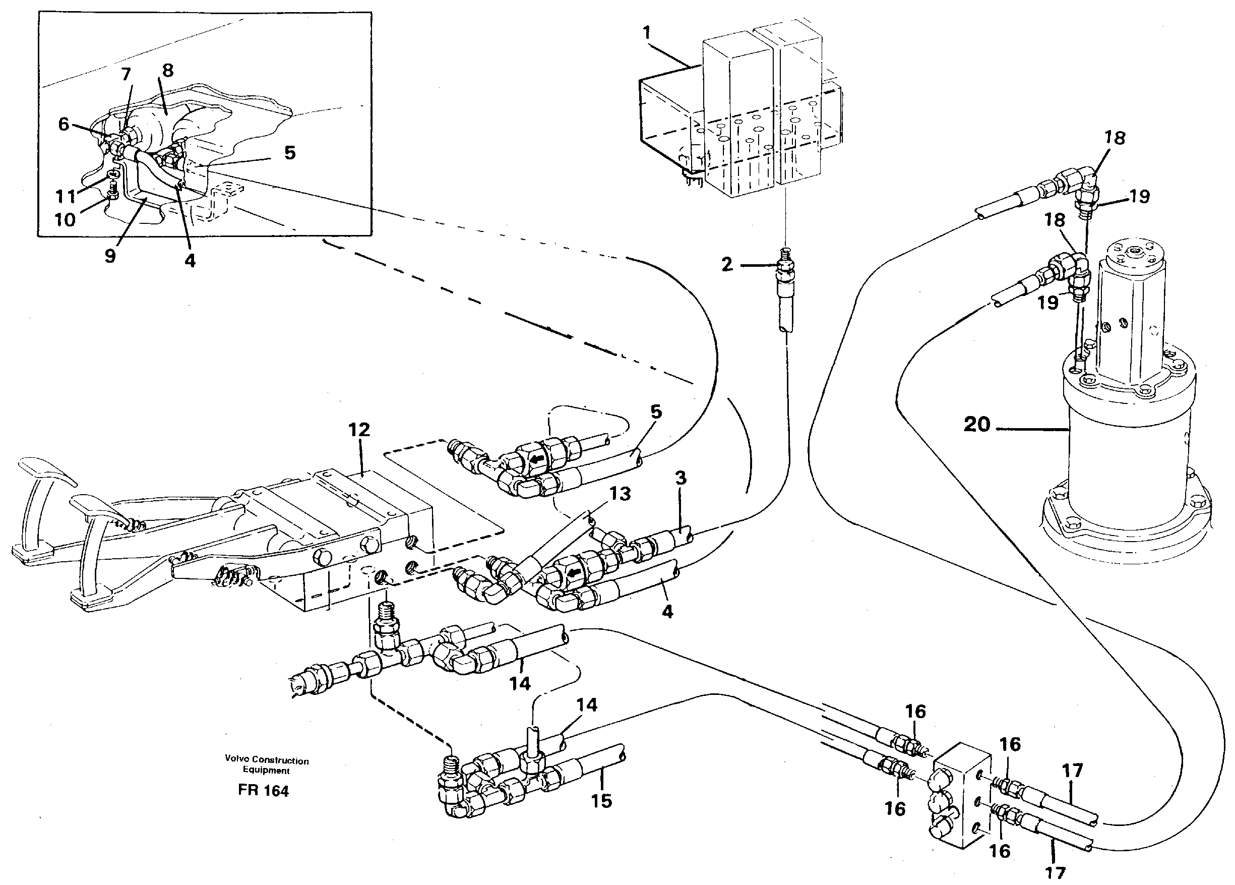 Brake system, superstructure — volvo parts diagram