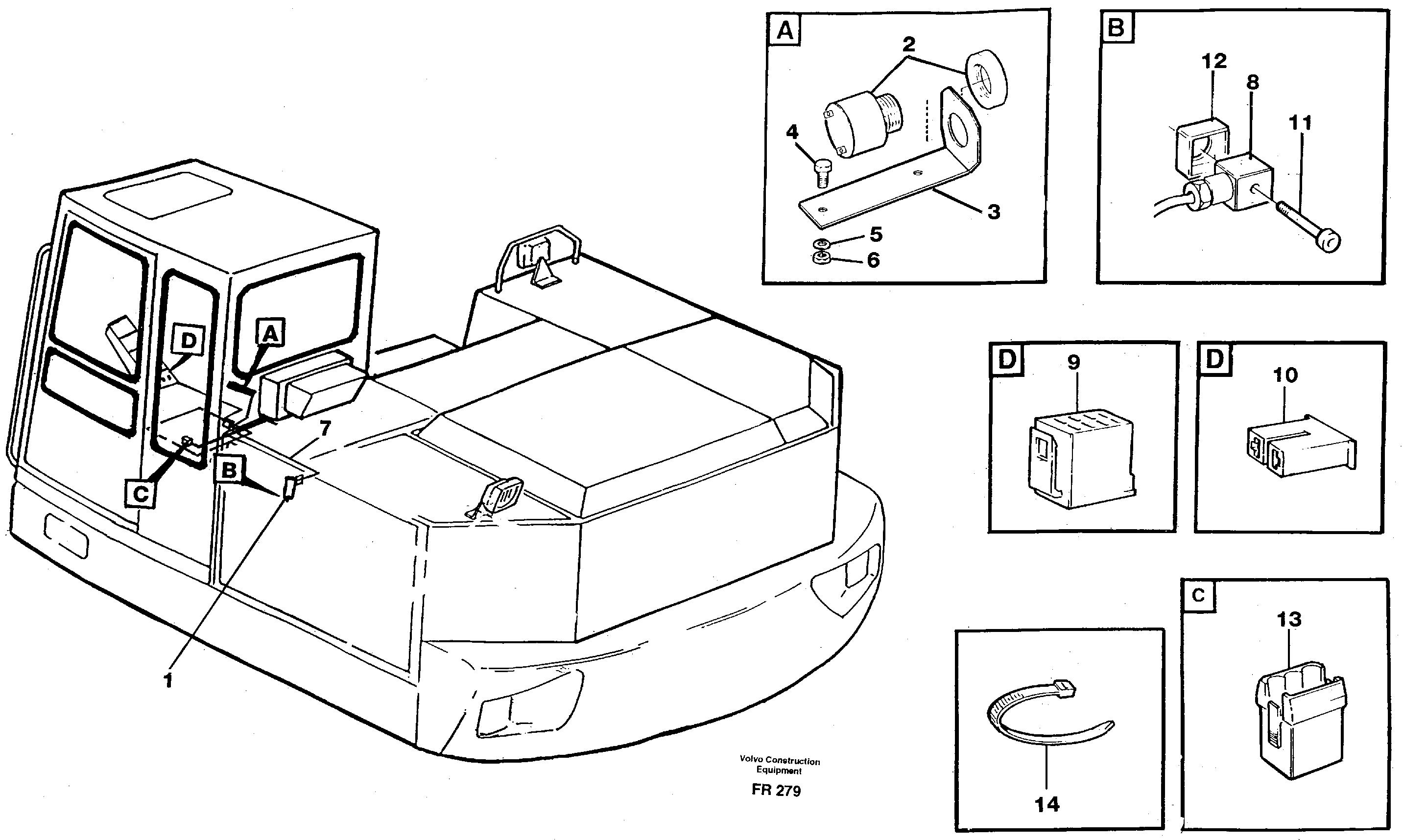Electric installation for load limiting device — volvo parts diagram