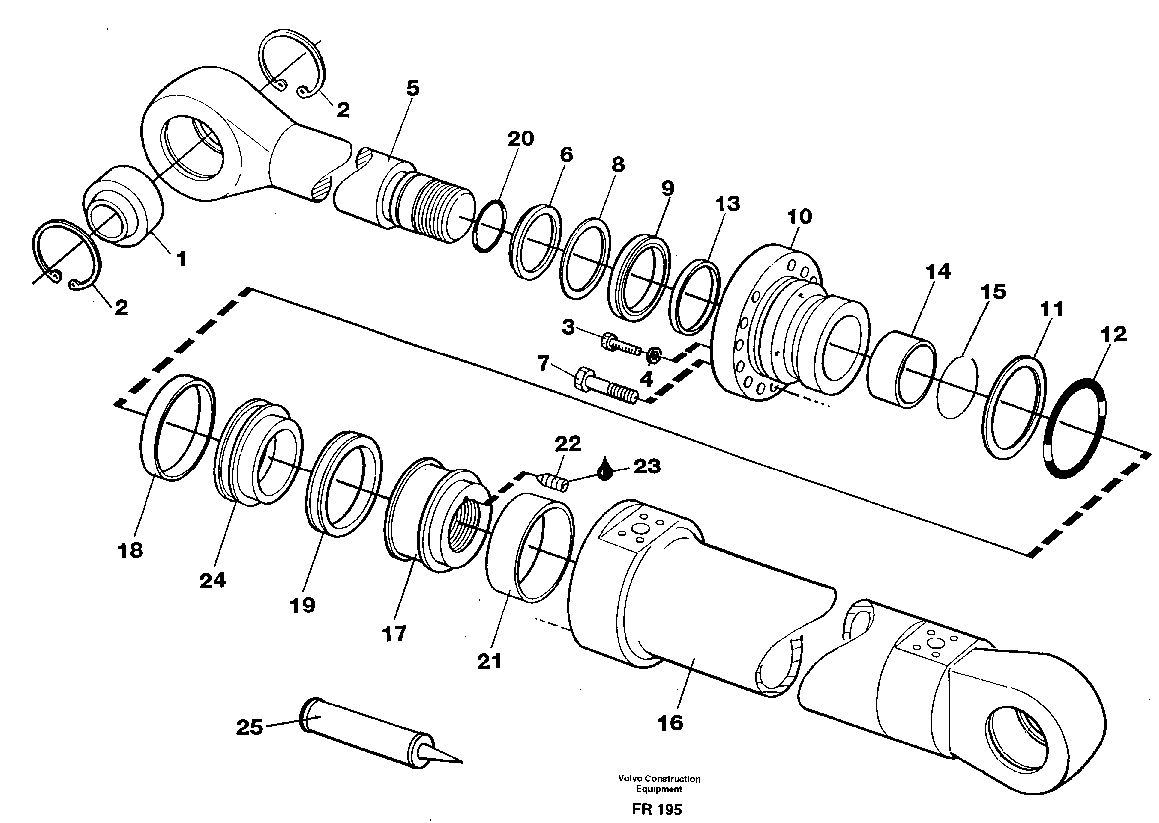 Boom cylinder — volvo parts diagram