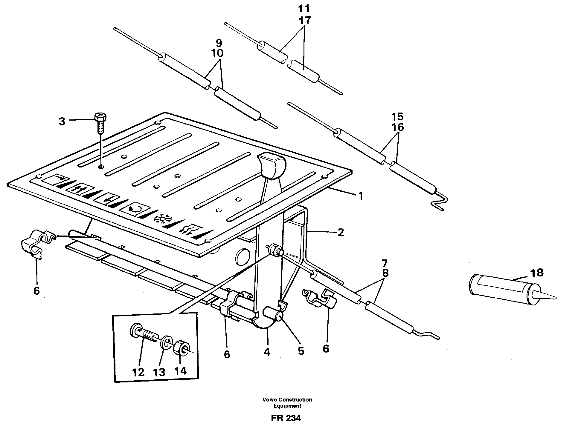 Heater control — volvo parts diagram