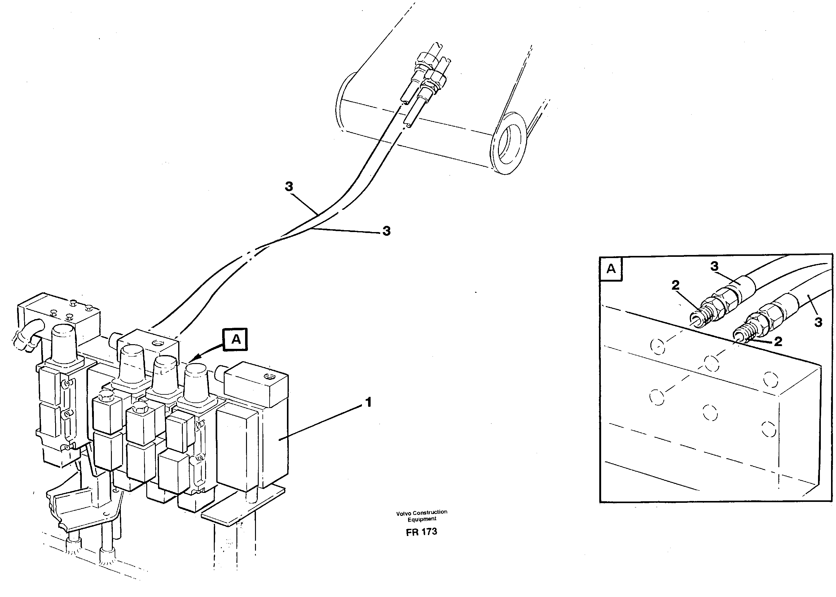 Hydraulic system, bucket — volvo parts diagram